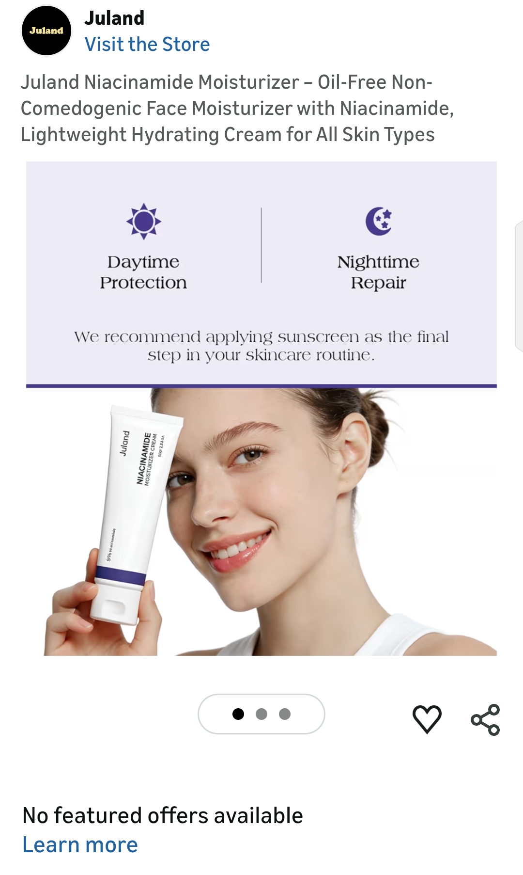 Juland Niacinamide Moisturizer
