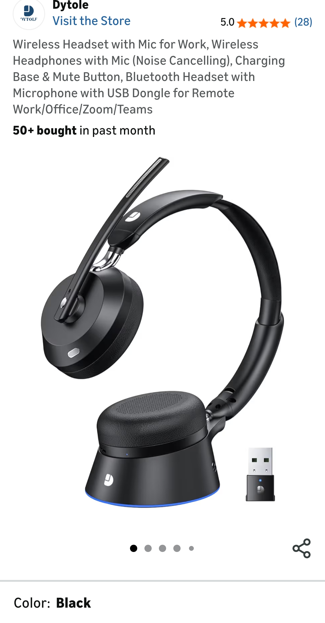 wireless headset with mic for work