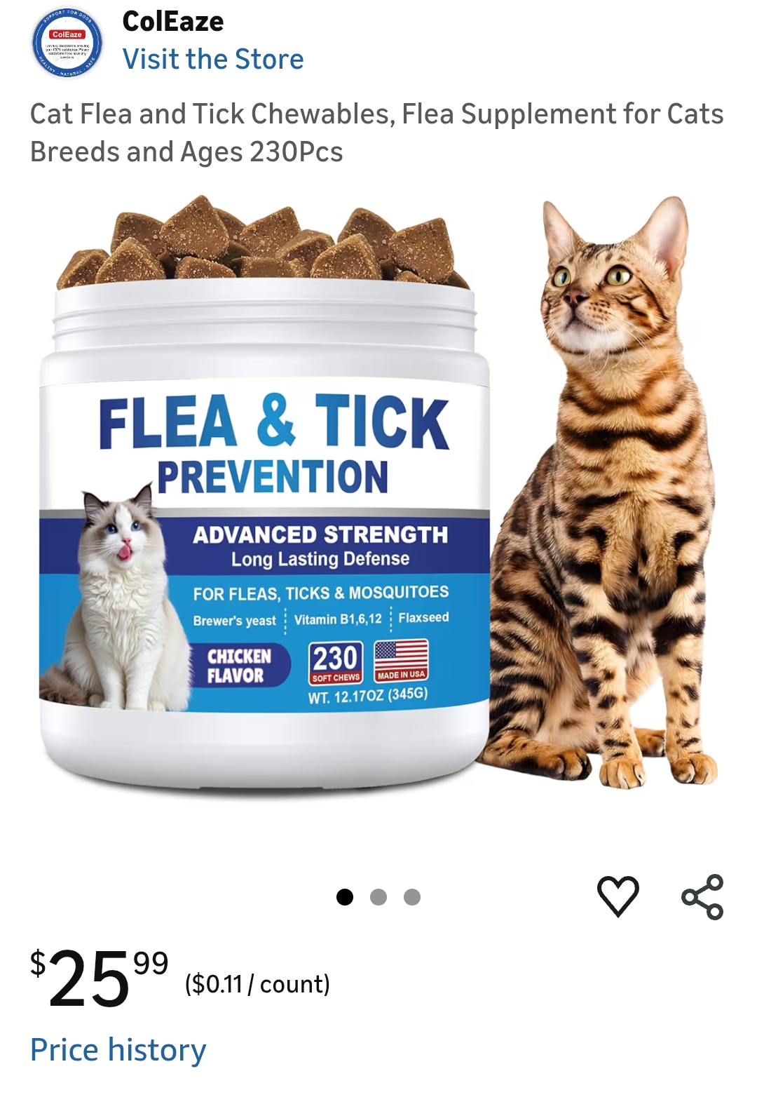 flea and tick prevention for cats chewable
