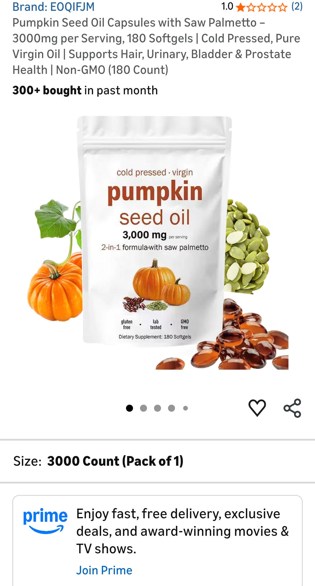 pumpkin seed oil Capsules