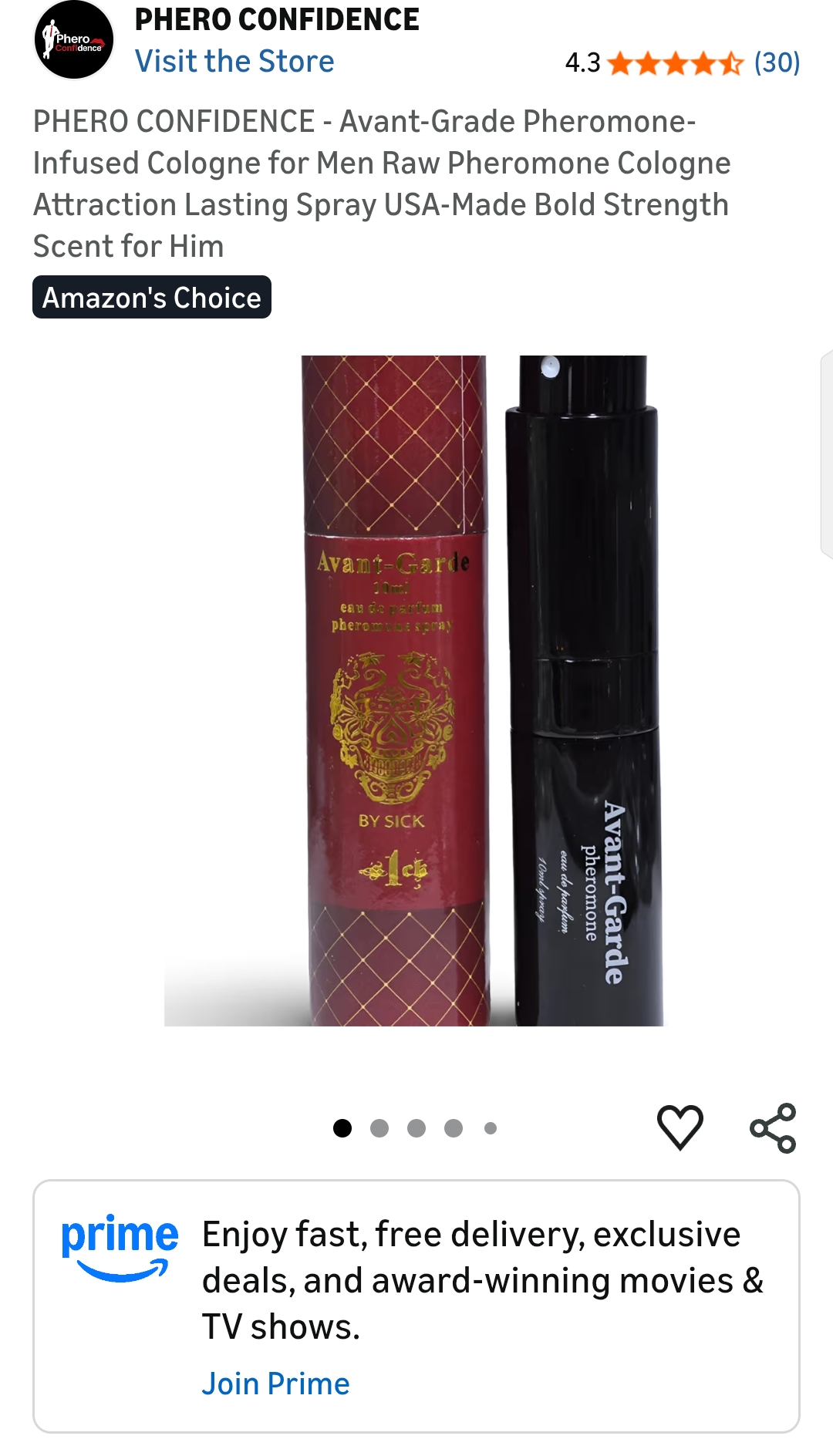 Avant-Grade Pheromone-Infused Cologne for Men