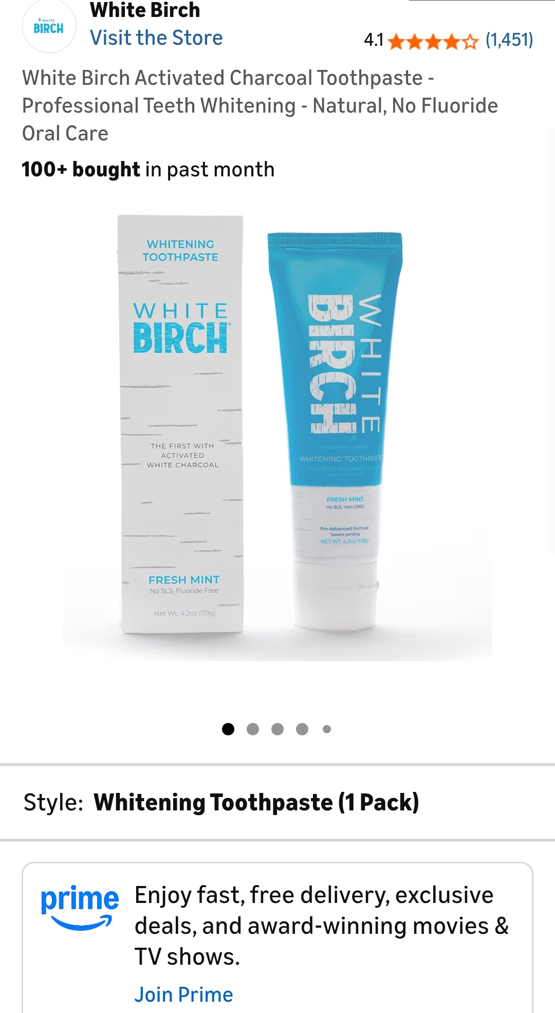 Activated Charcoal Toothpaste