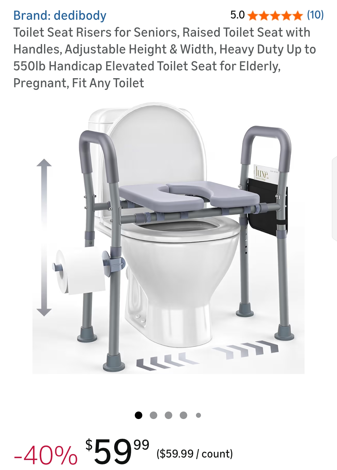 Toilet Seat Risers for Seniors