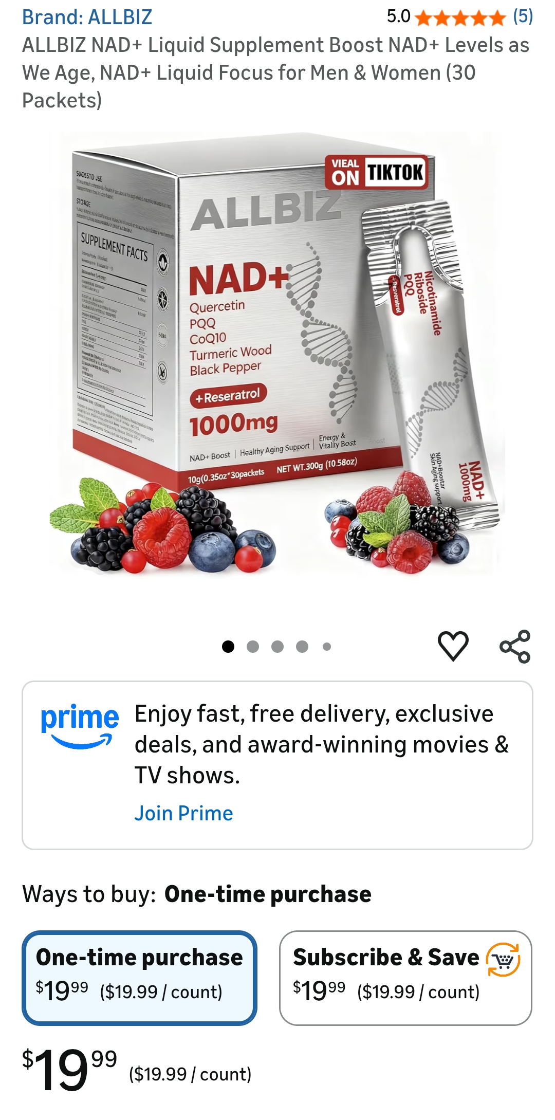 nad liquid supplement