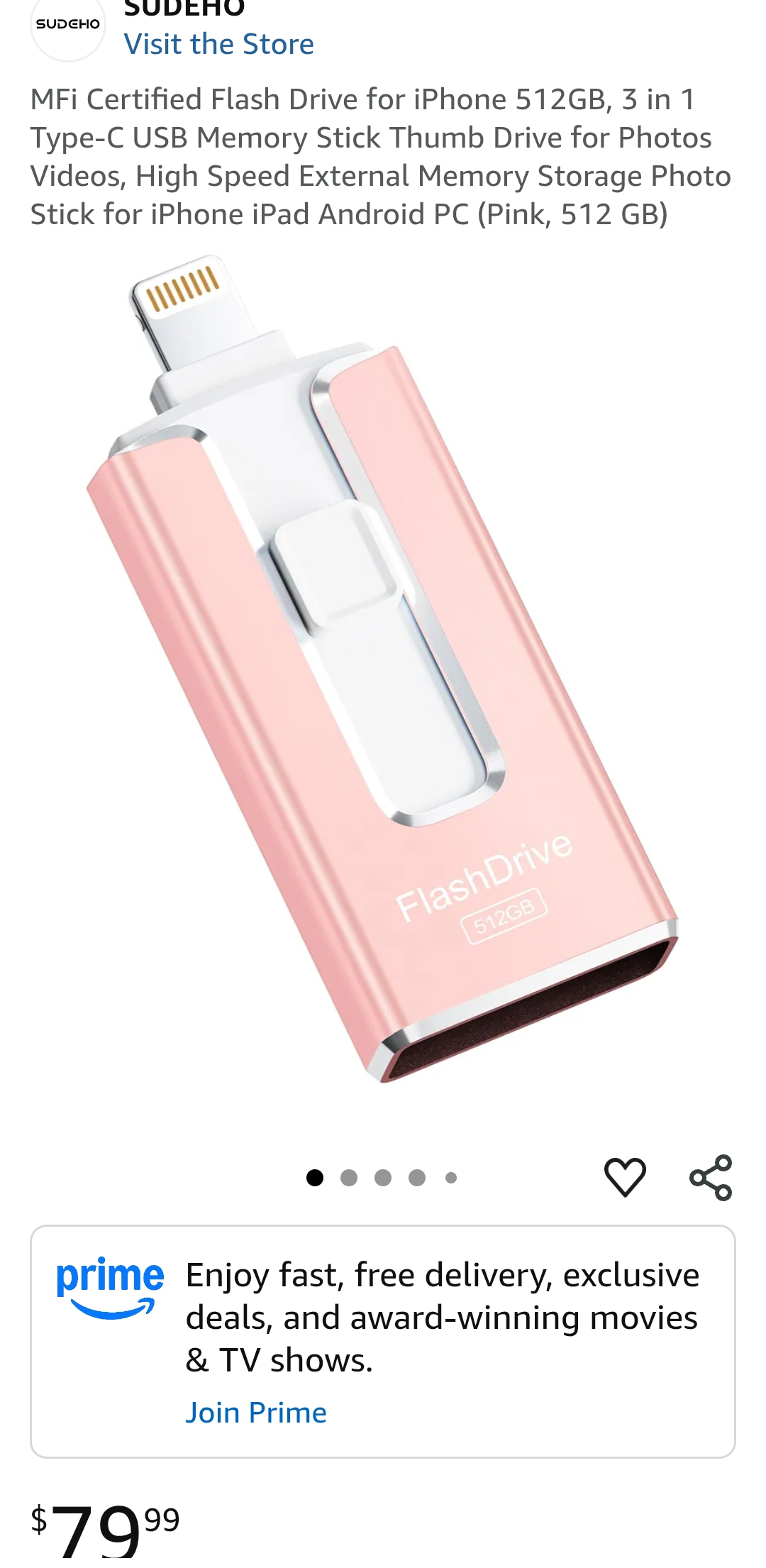 Flash Drive for iPhone 512GB