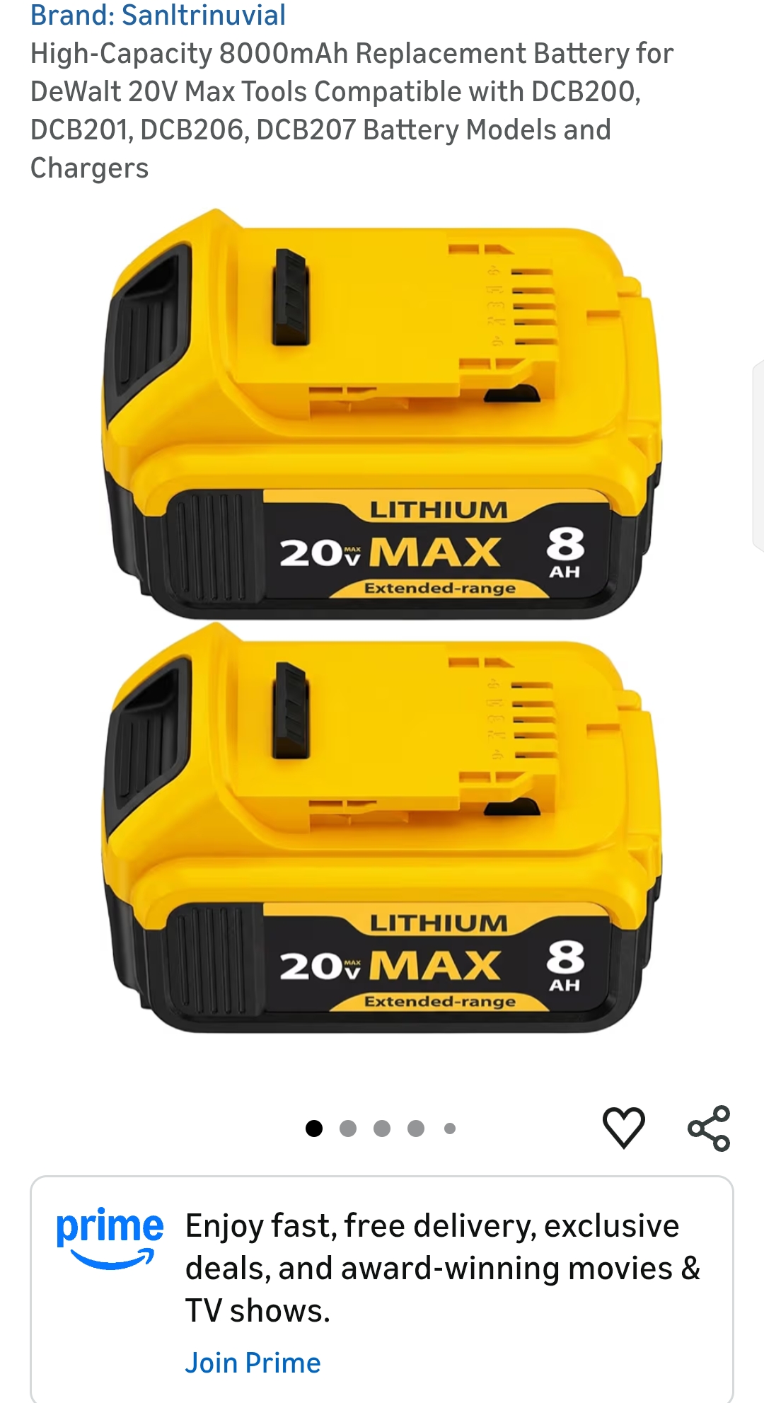 high-capacity 8000mAh replacement battery