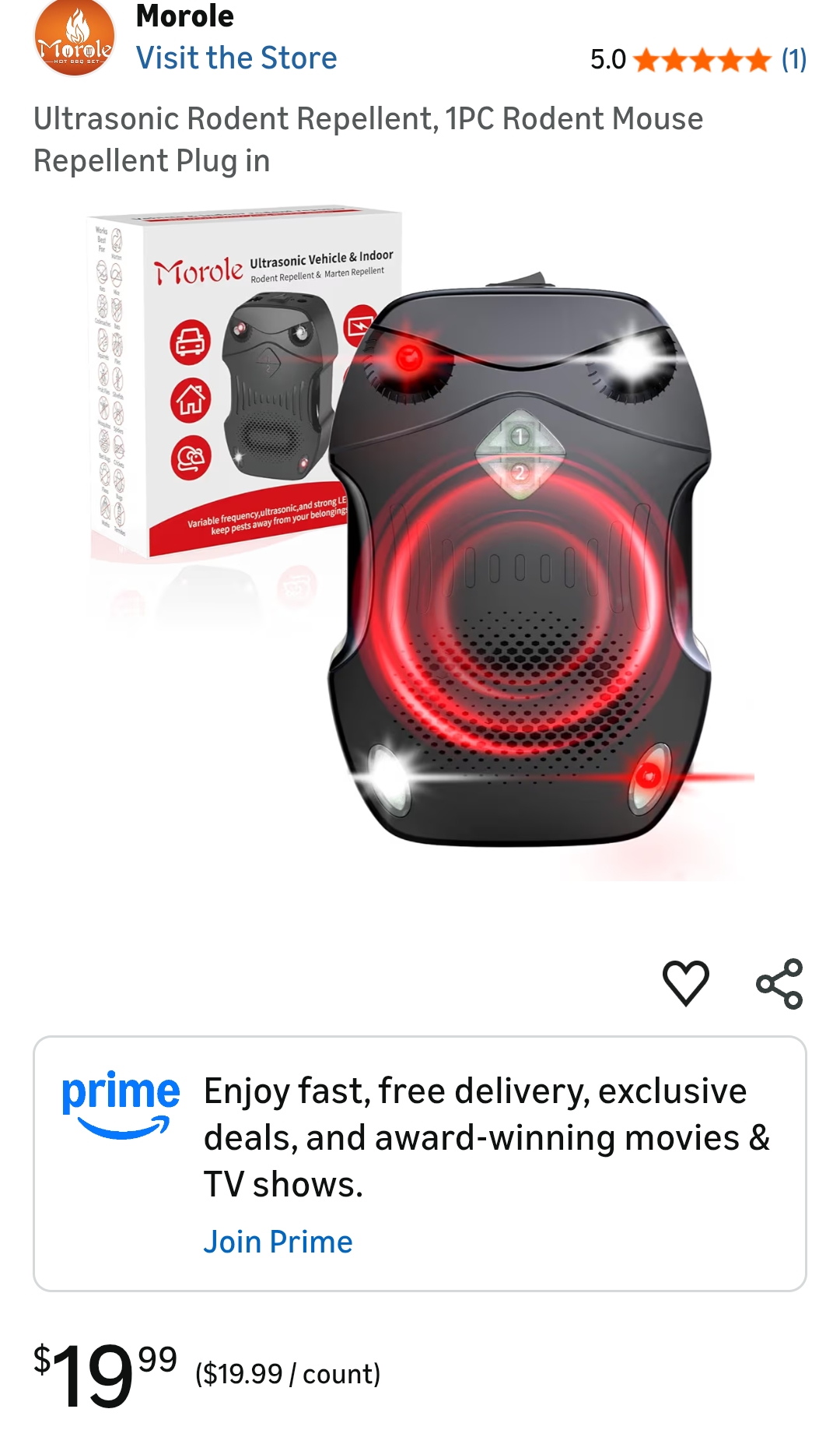 1PC Rodent Mouse Repellent Plug in