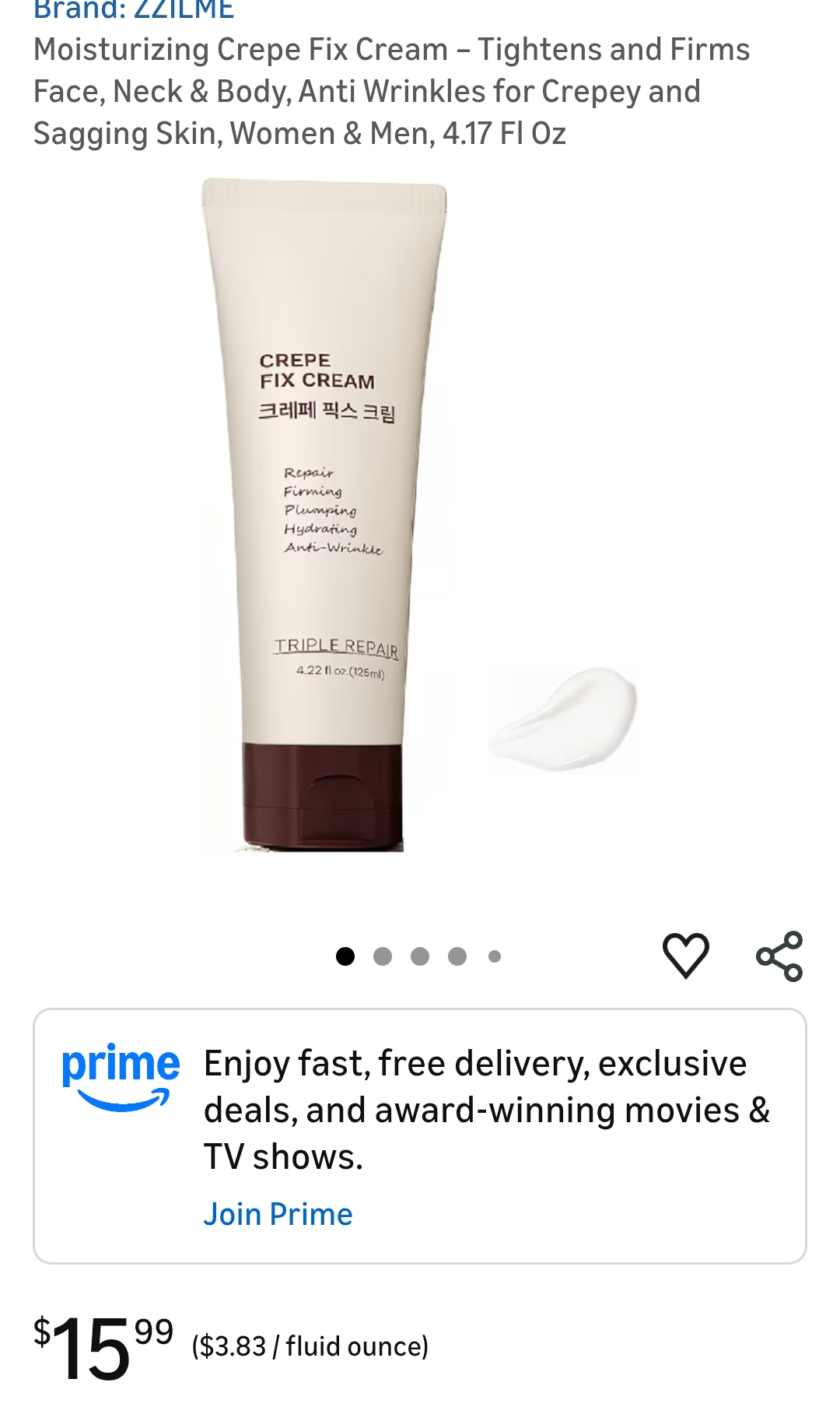 Moisturizing Crepe Fix Cream