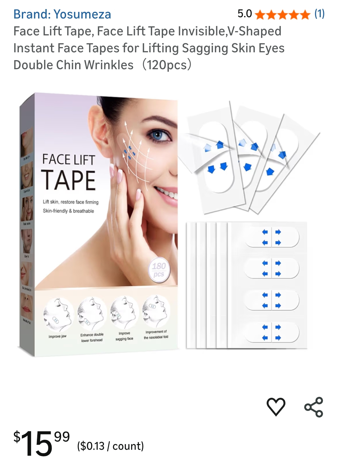 v face lifting invisible tape