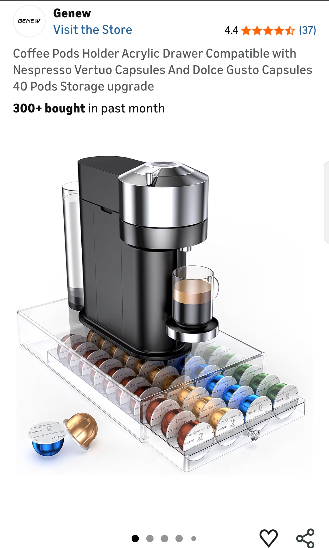 nespresso pods vertuo holder