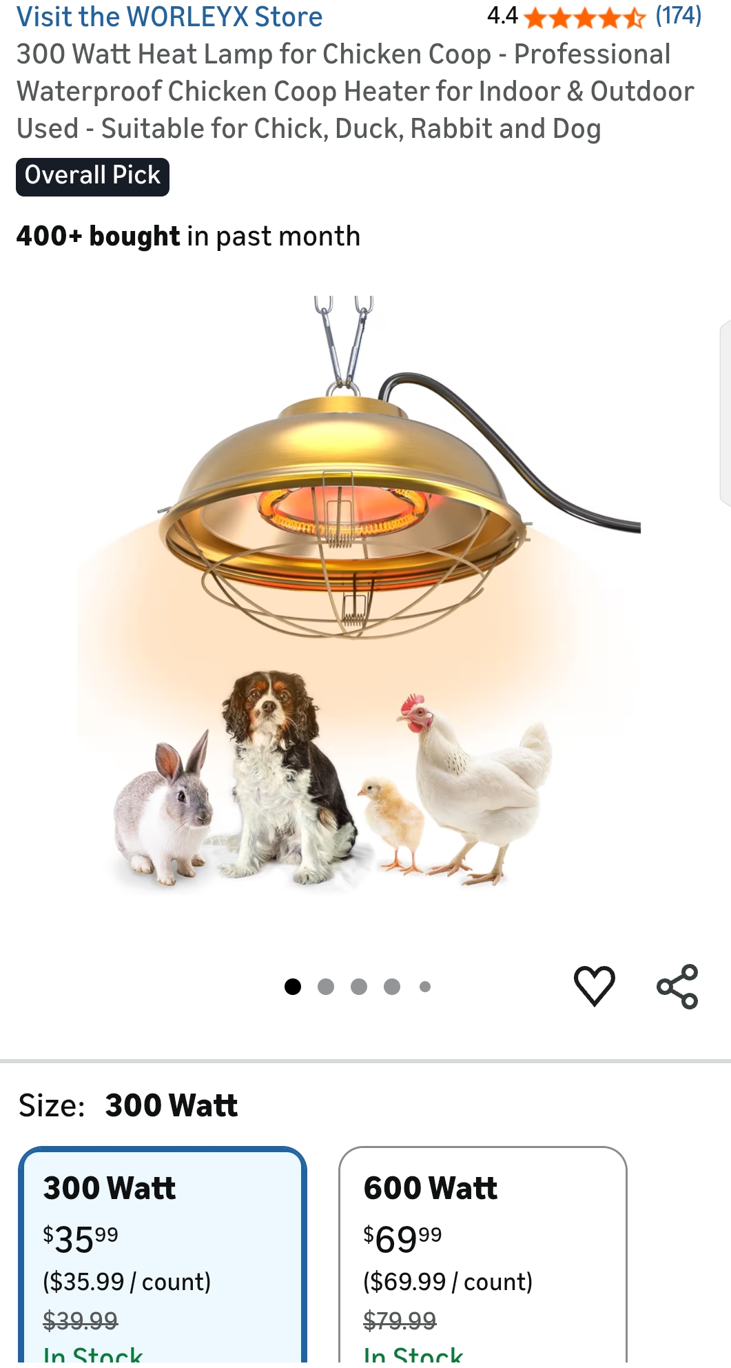 heat lamp for chickens