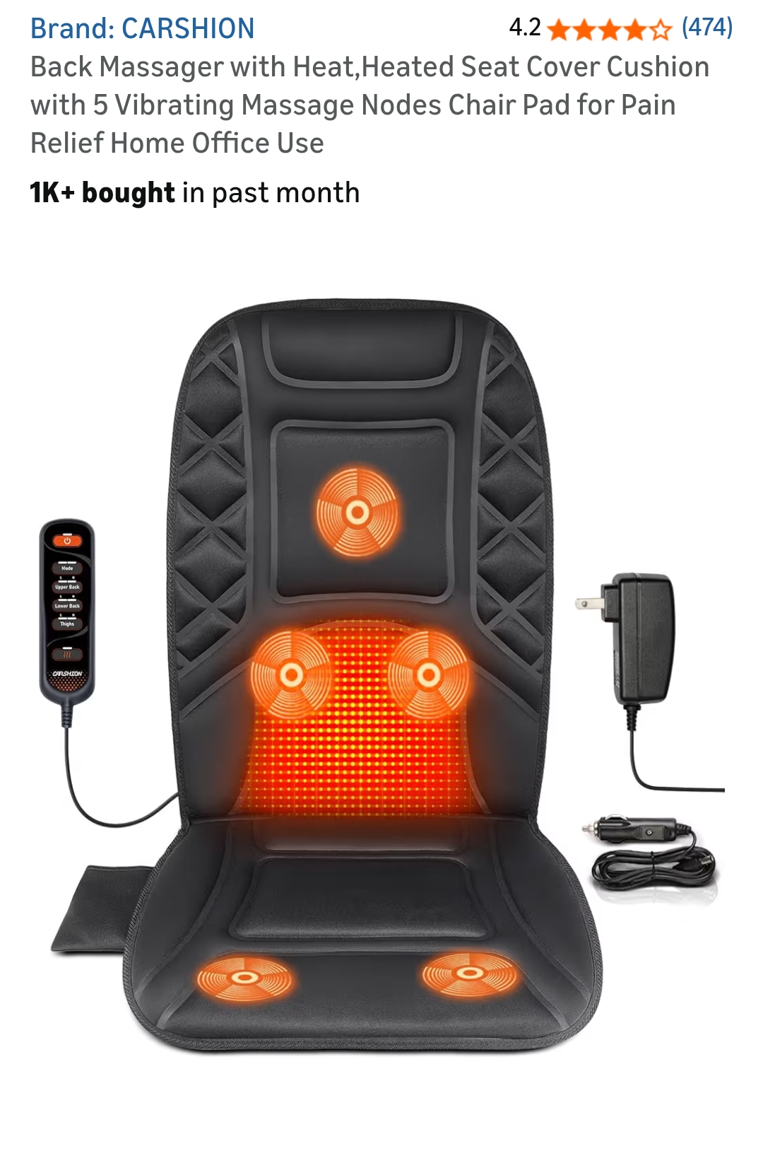 back massager for chair