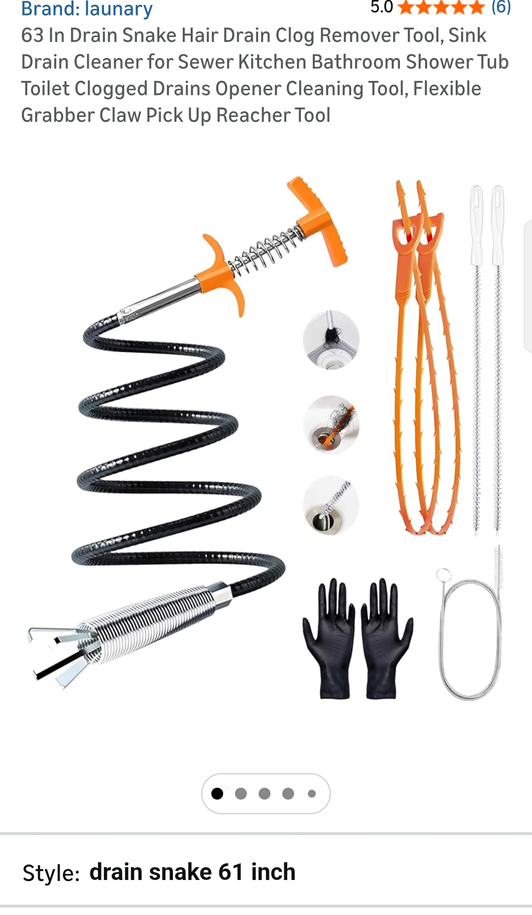 "drain claw grabber brand：launary"