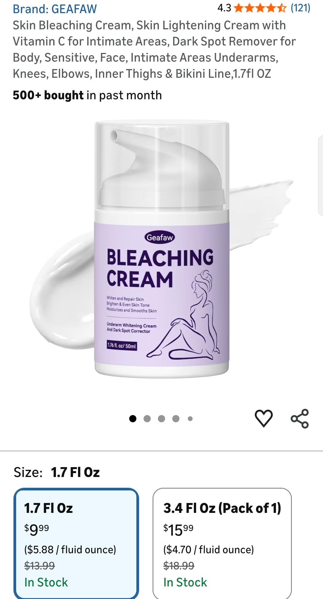 Skin Bleaching Cream