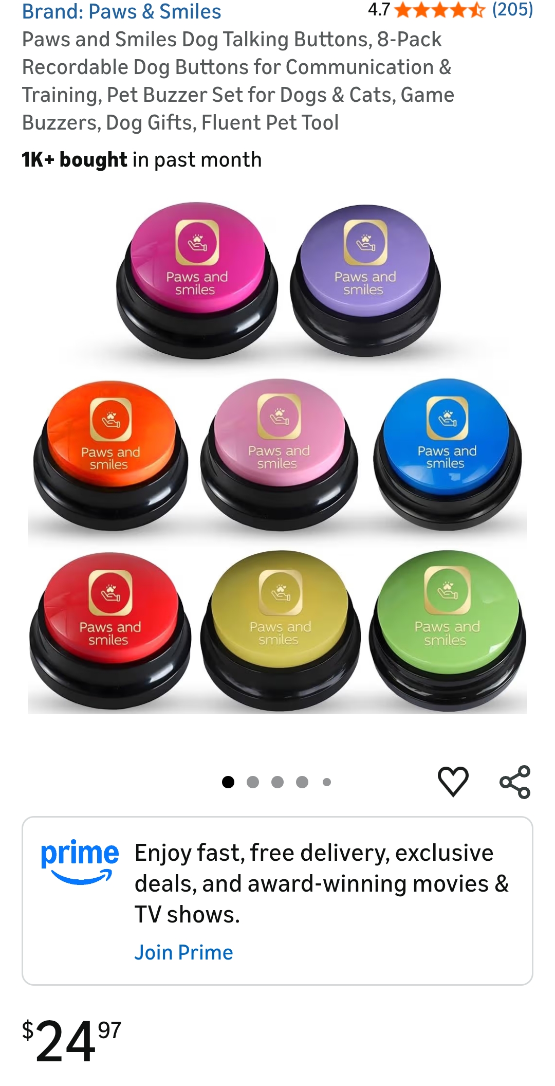 Dog buttons for communications