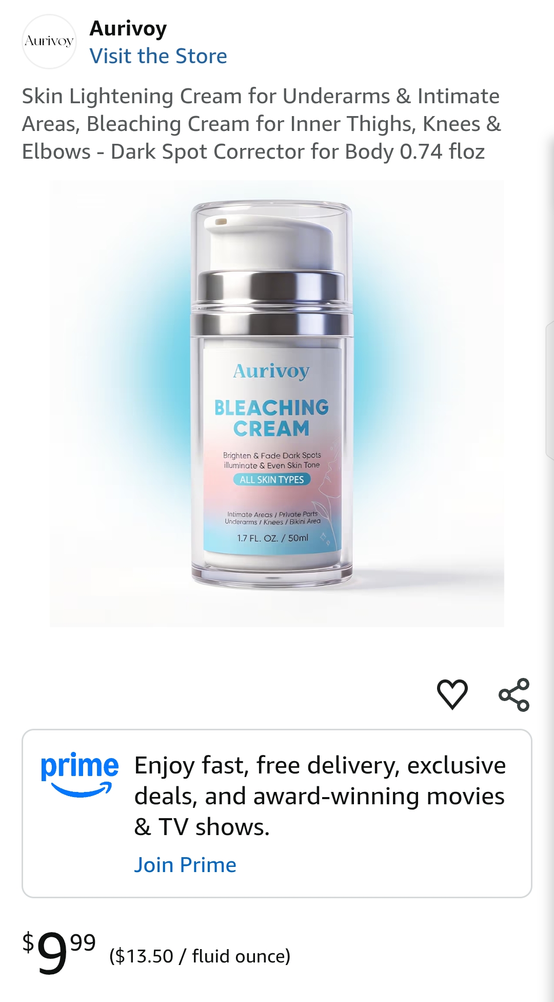 Skin Lightening Cream for