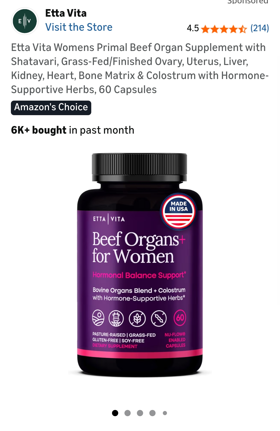 beef liver supplements for women