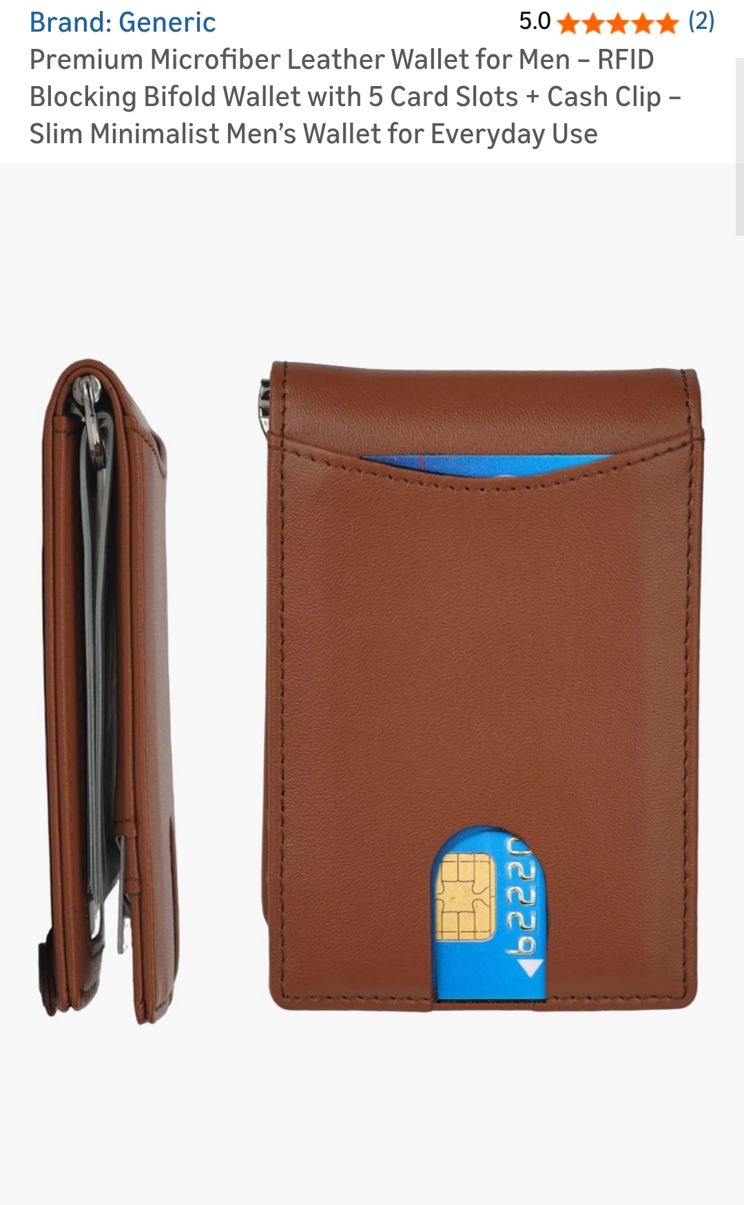 Premium Microfiber Leather Wallet for Men