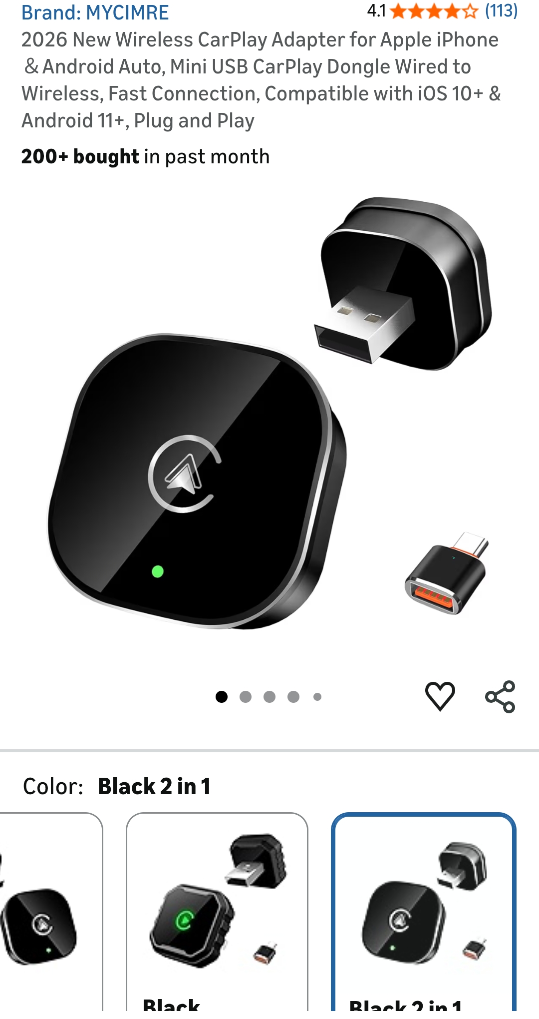 wireless car play adapter