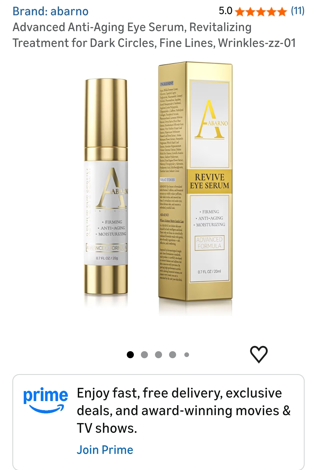 Aging Eye Serum