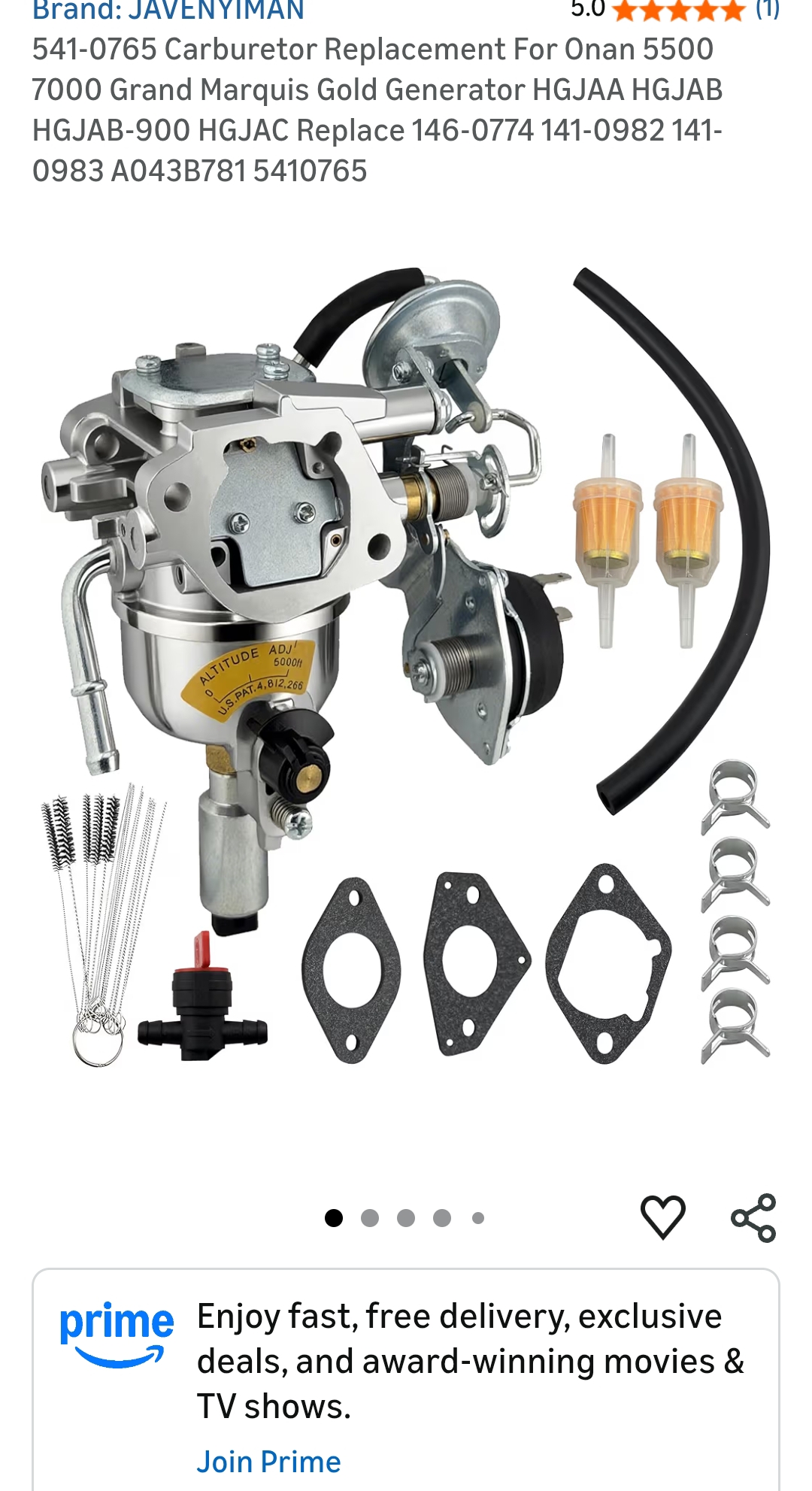 onan 5500 carburetor