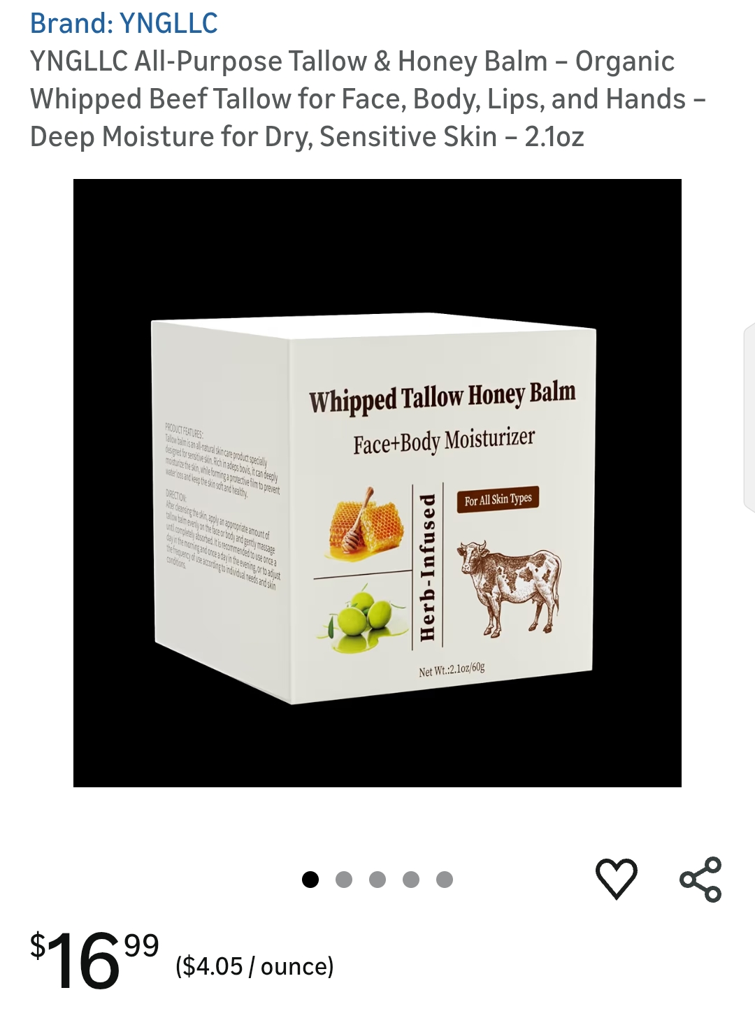 All-Purpose Tallow & Honey Balm