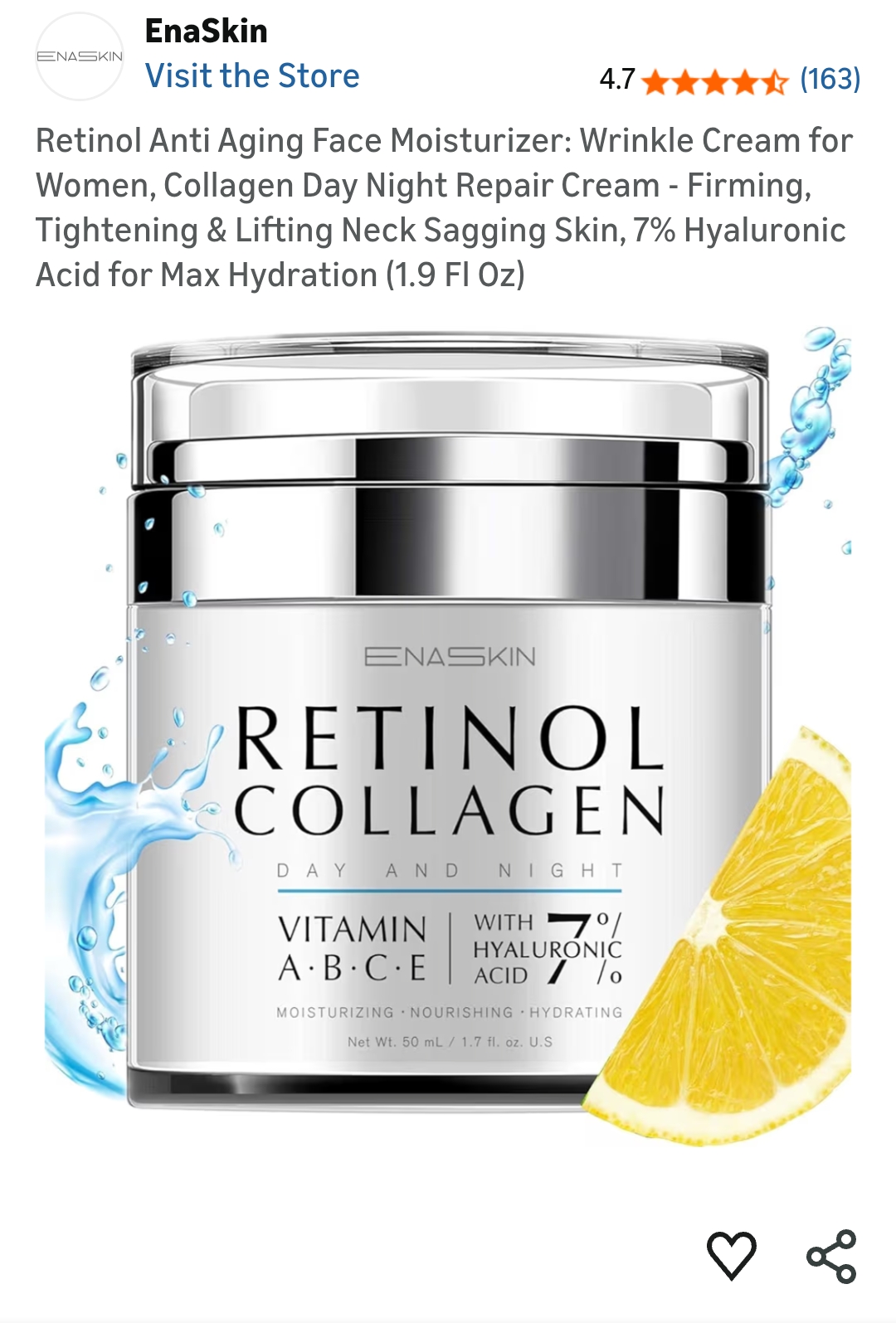 Retinol Anti Aging Face