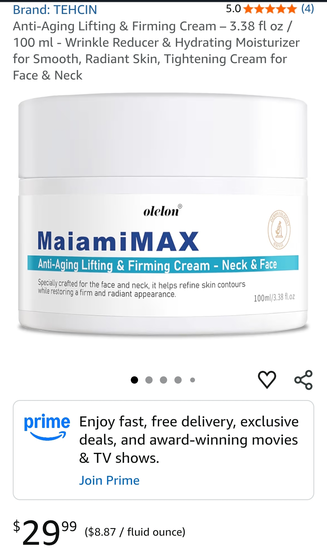 miami md age defying lift and firm cream