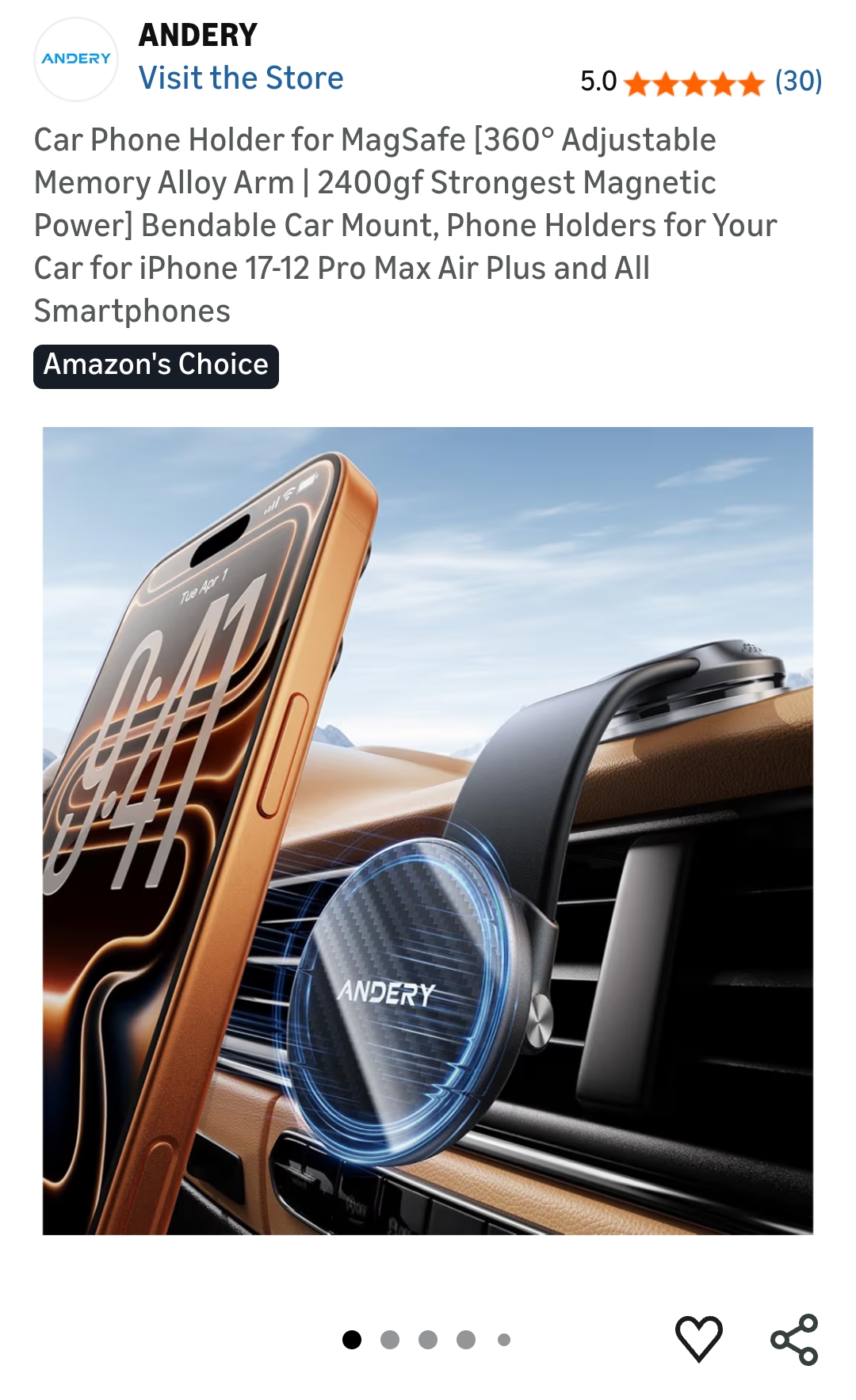 ANDERY car phone holder