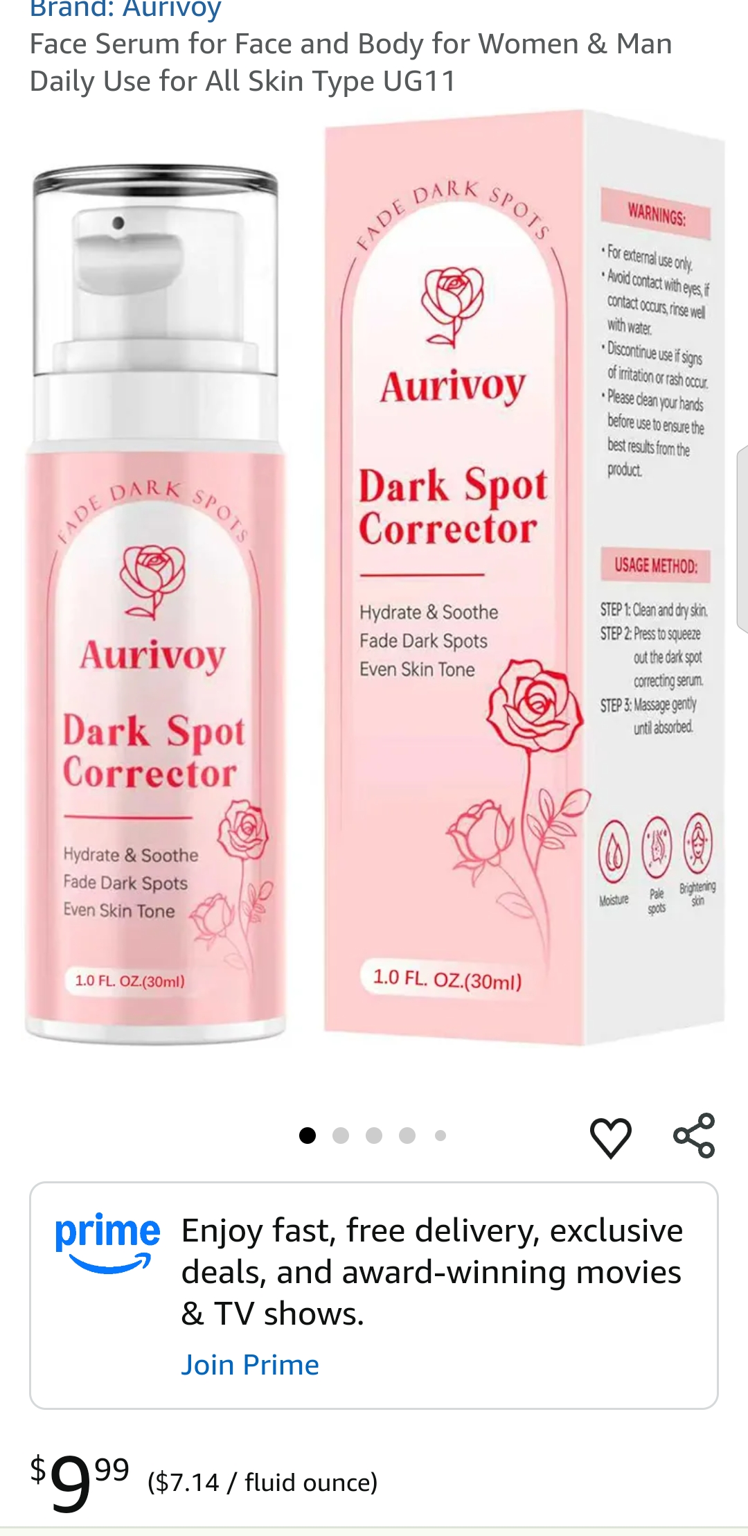 Face Serum for Face and Body UG11