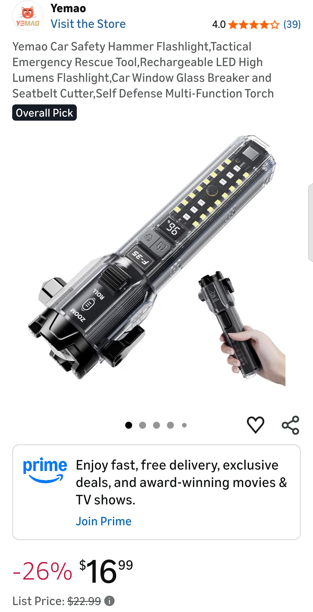 flashlight for car emergency