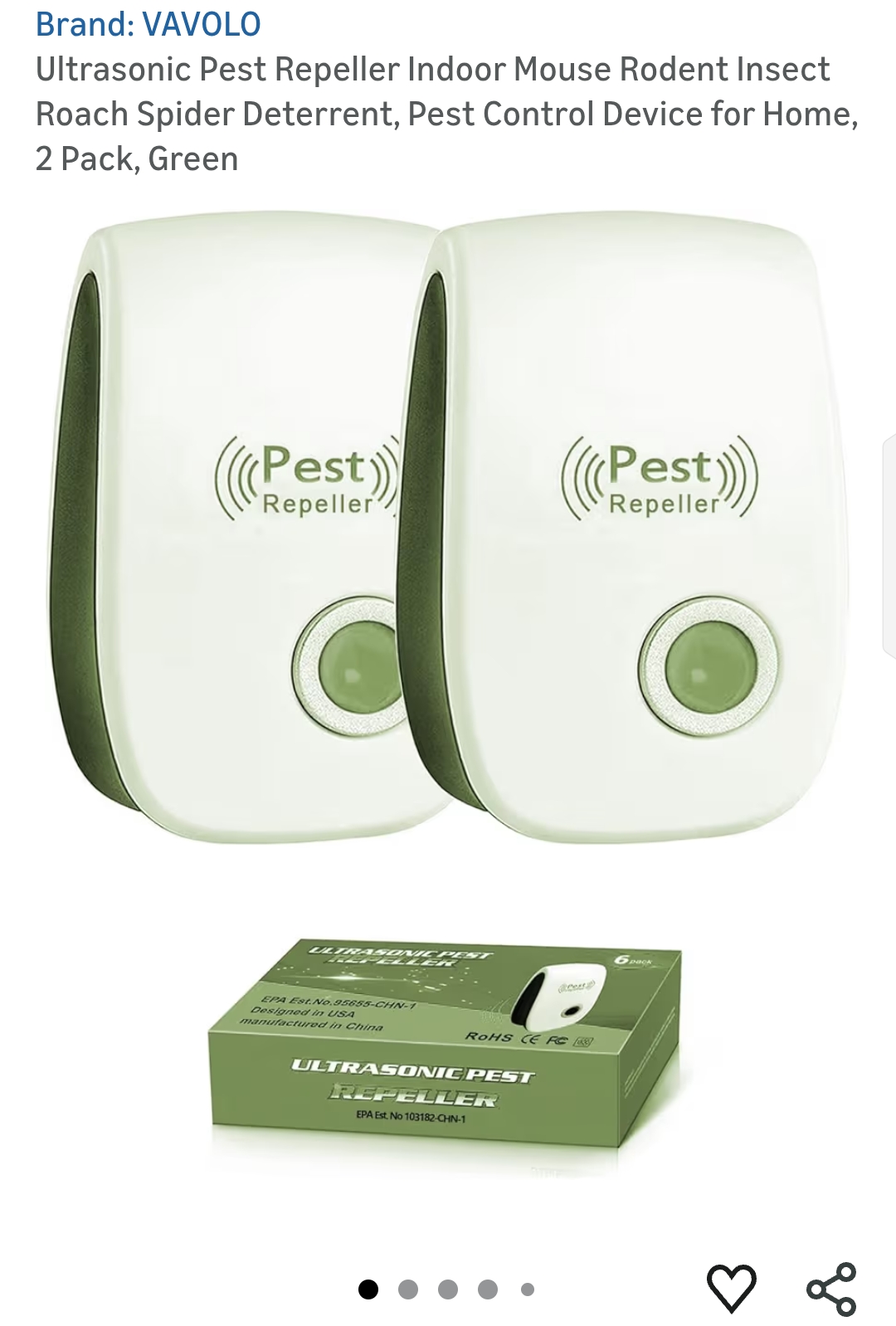 Ultrasonic Pest Repeller Indoor Mouse