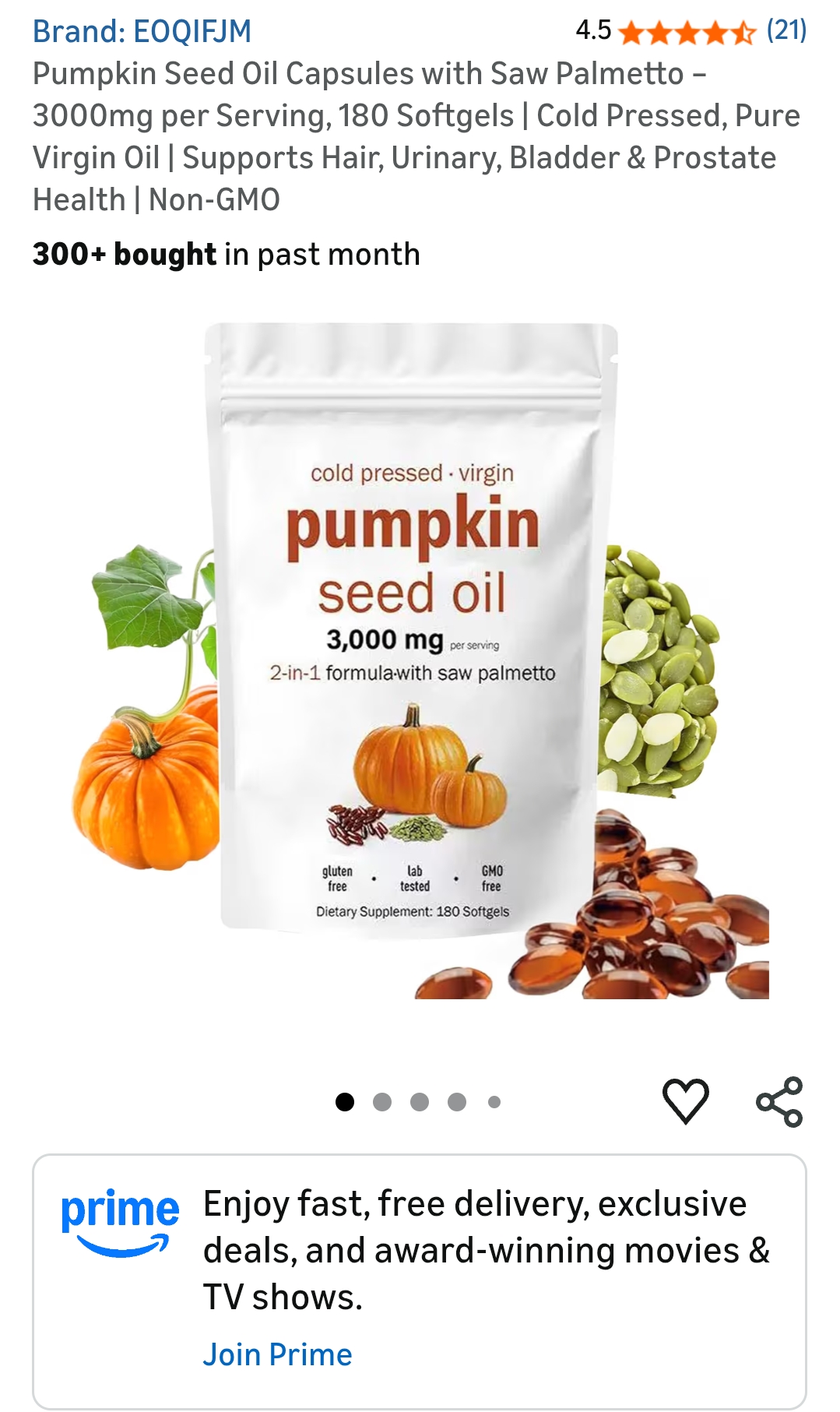 pumpkin seed oil Capsules