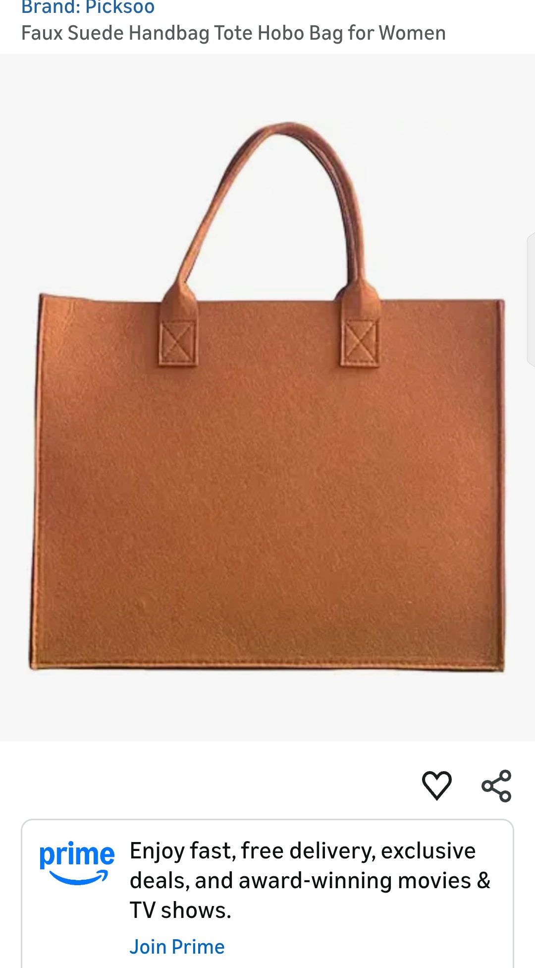 Faux Suede Handbag Tote Hobo Bag for Women