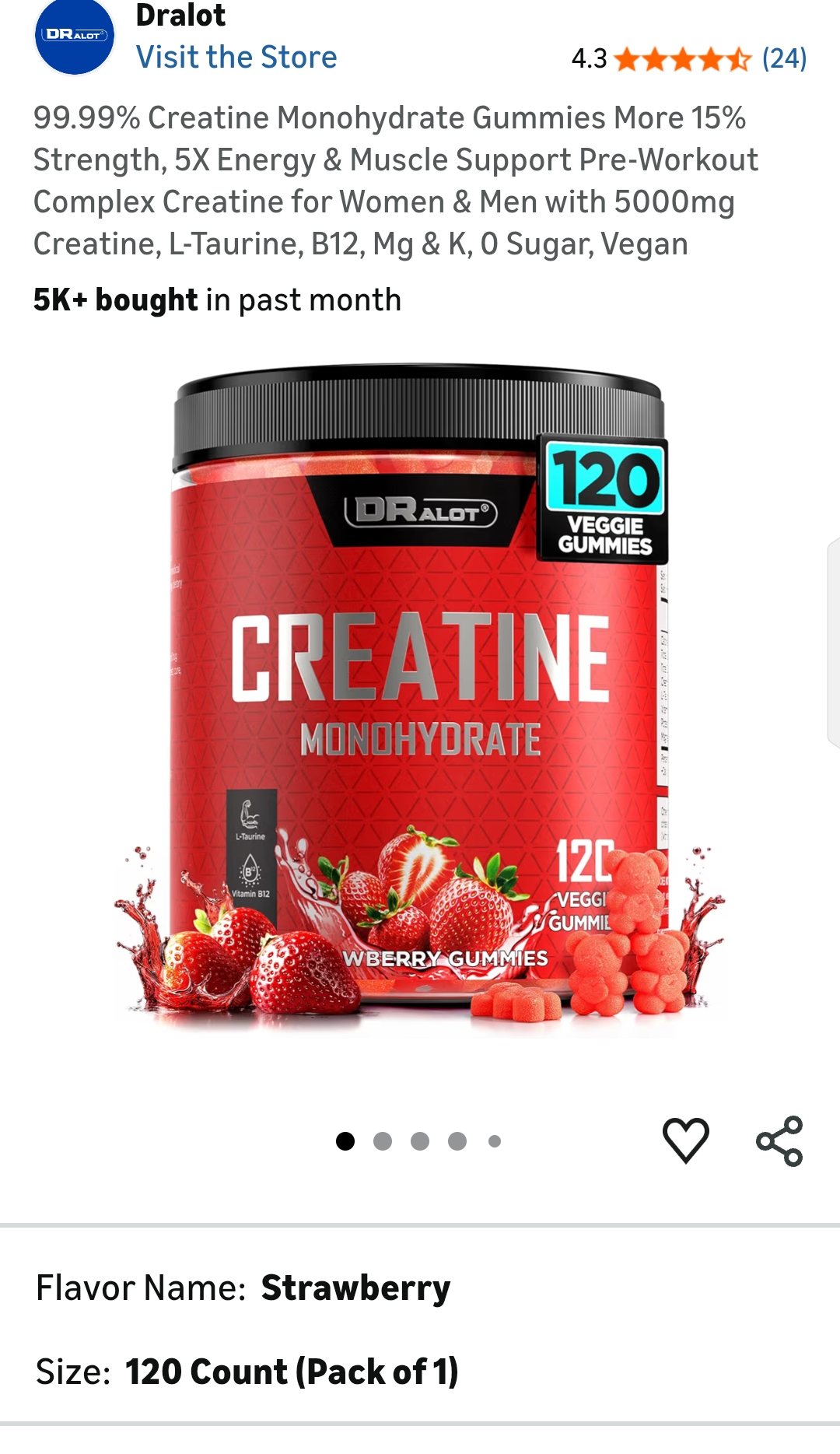 Creatine Monohydrate Gummies