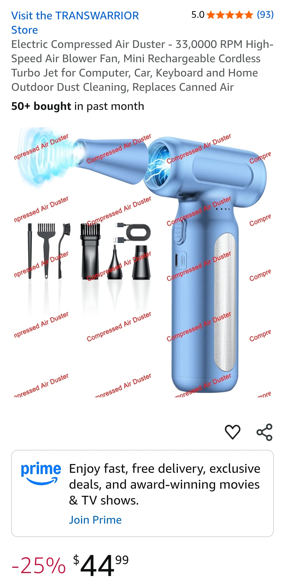 Electric Compressed Air Duster