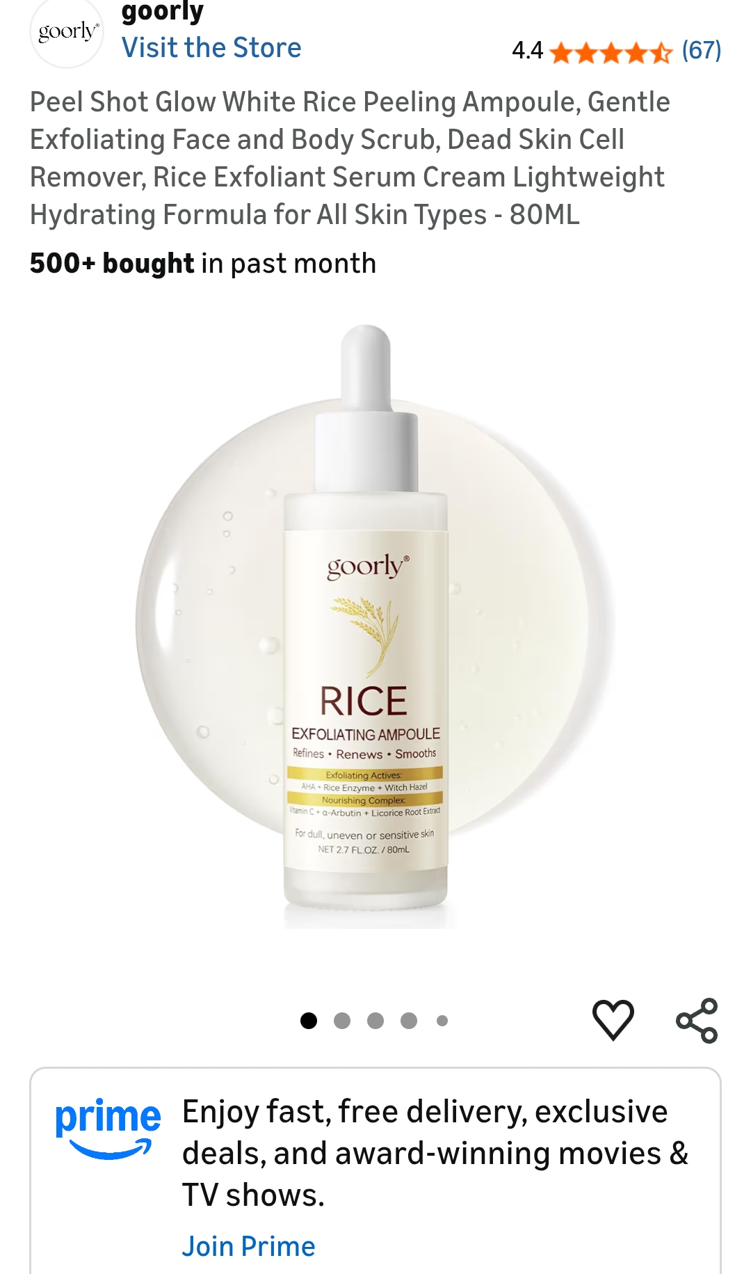 rice peel shot