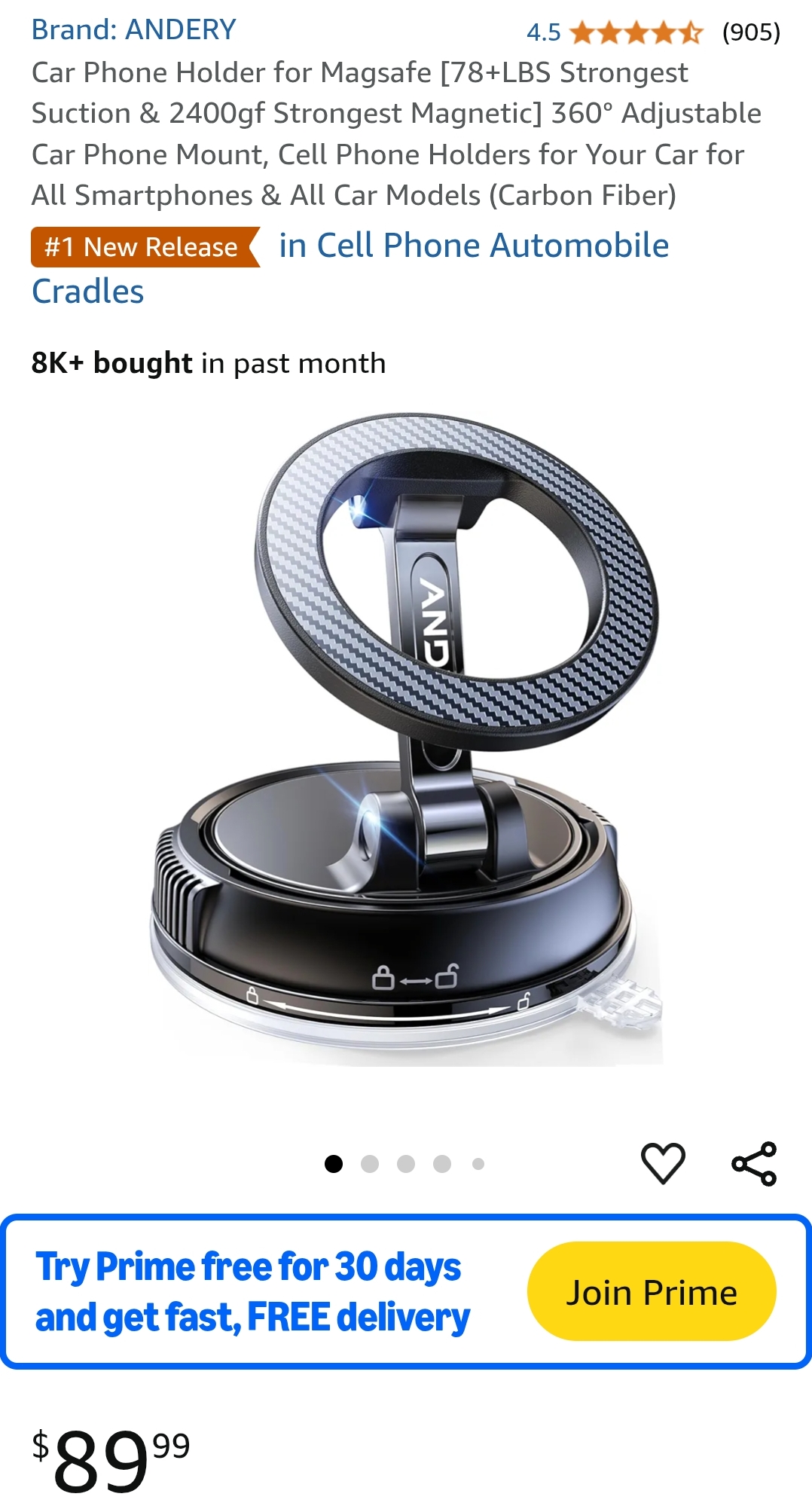 ANDERY car phone holder