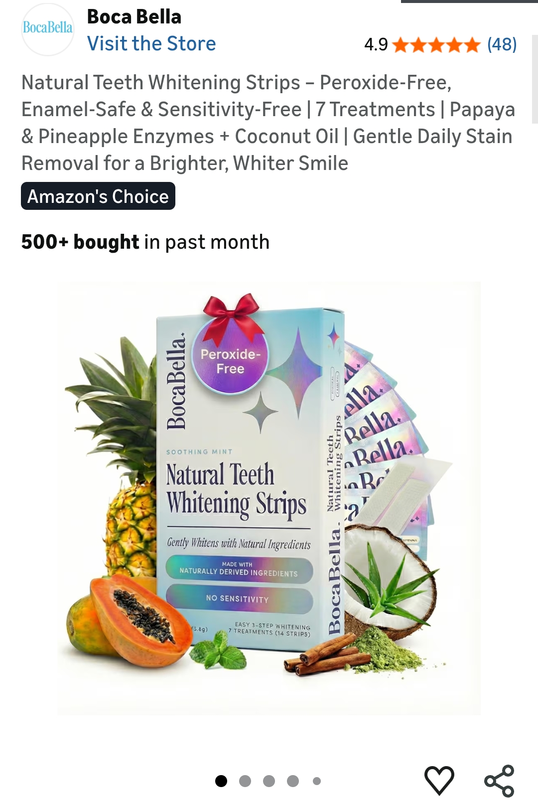 Natural Teeth Whitening Strips