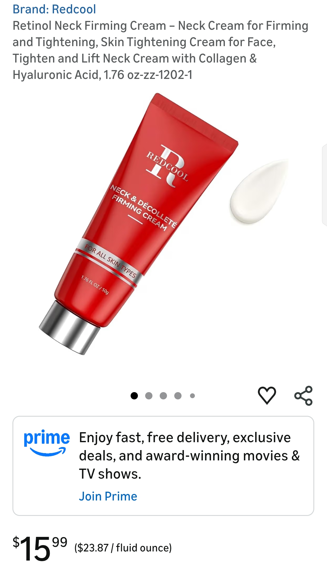 Redcool Retinol Neck Firming Cream