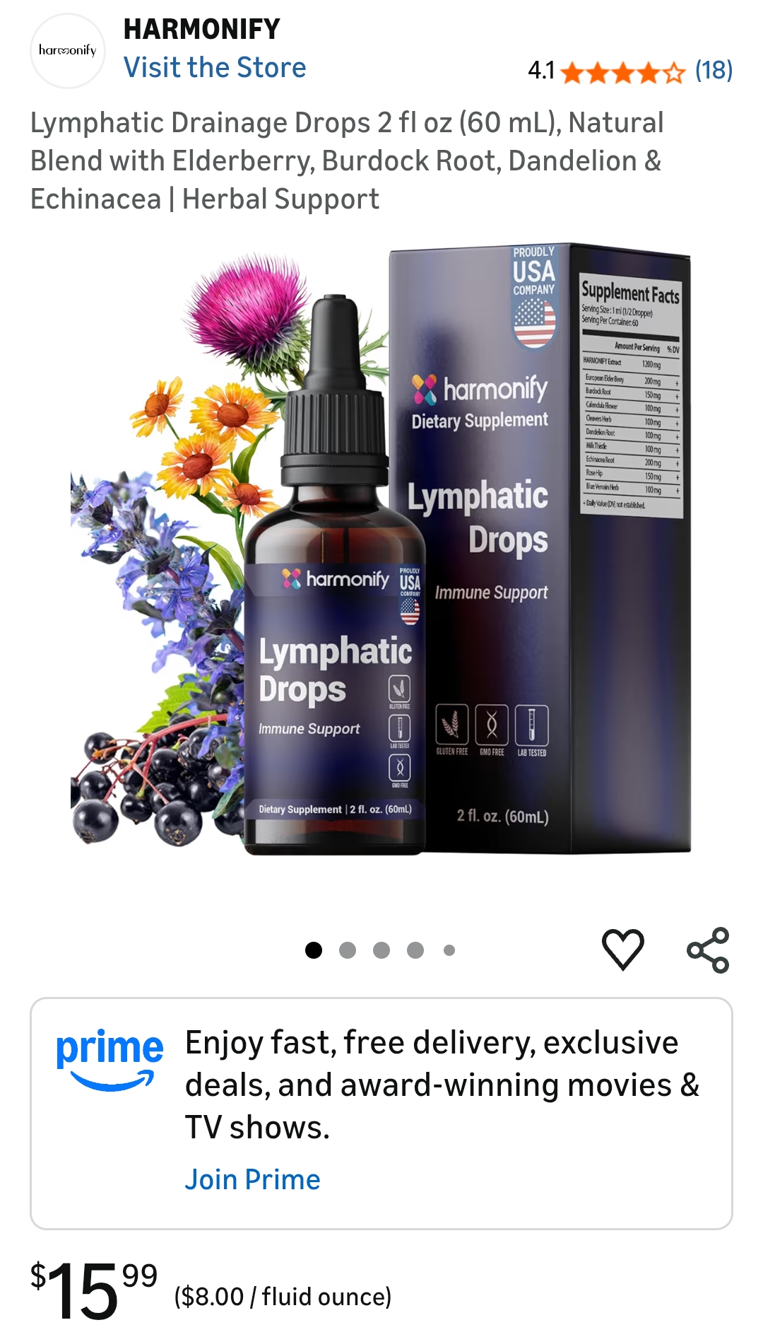 Lymphatic Drainage Drops