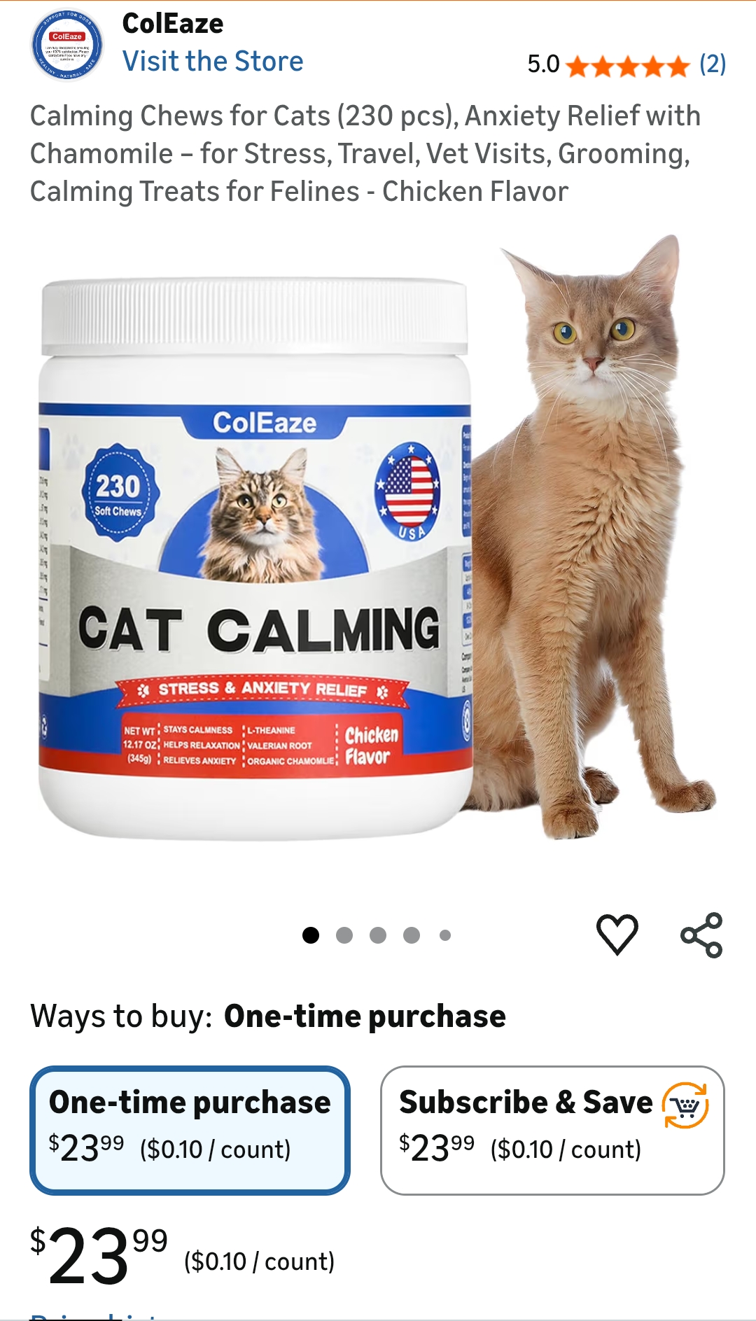 cat calming treats
