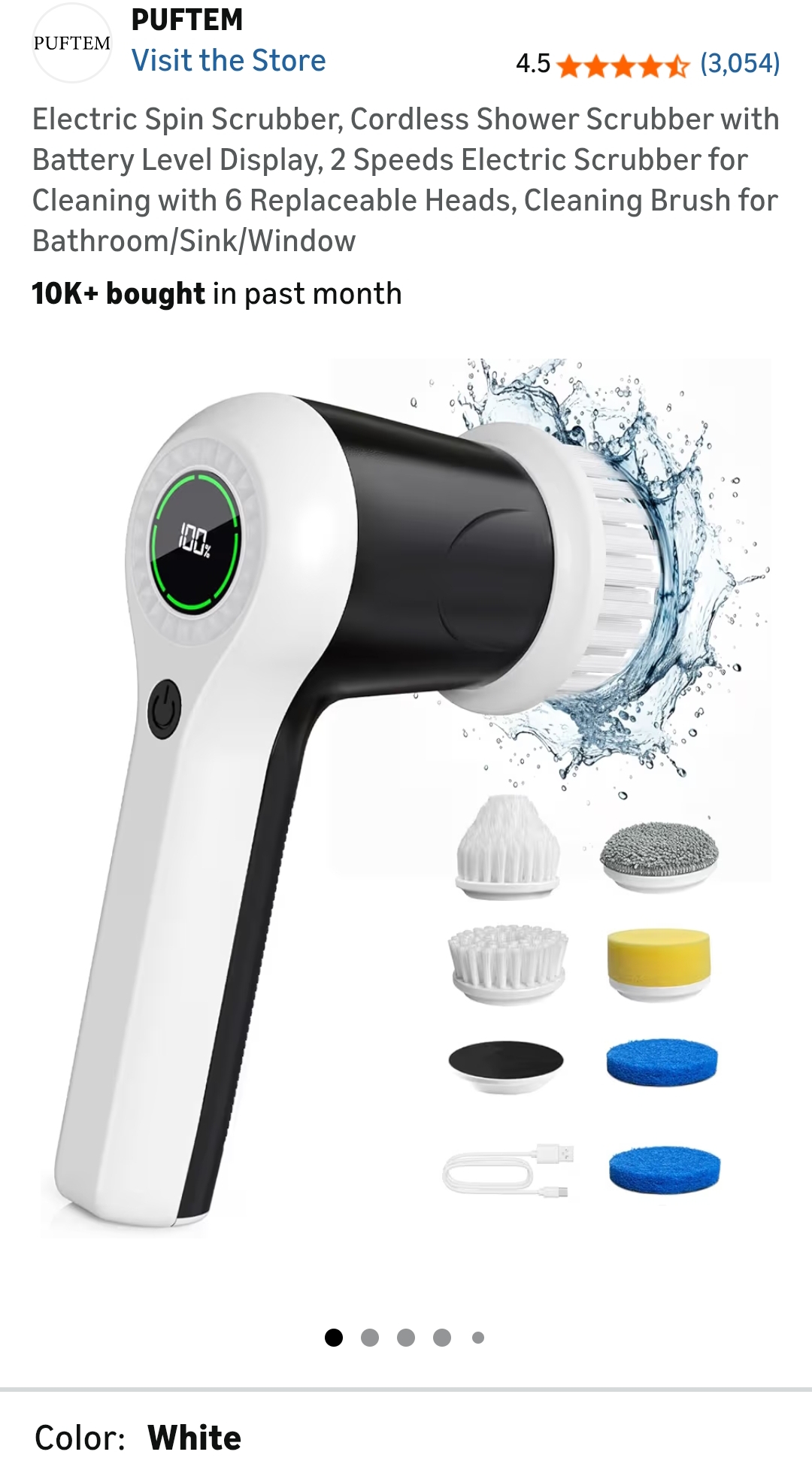 electric spin scrubber