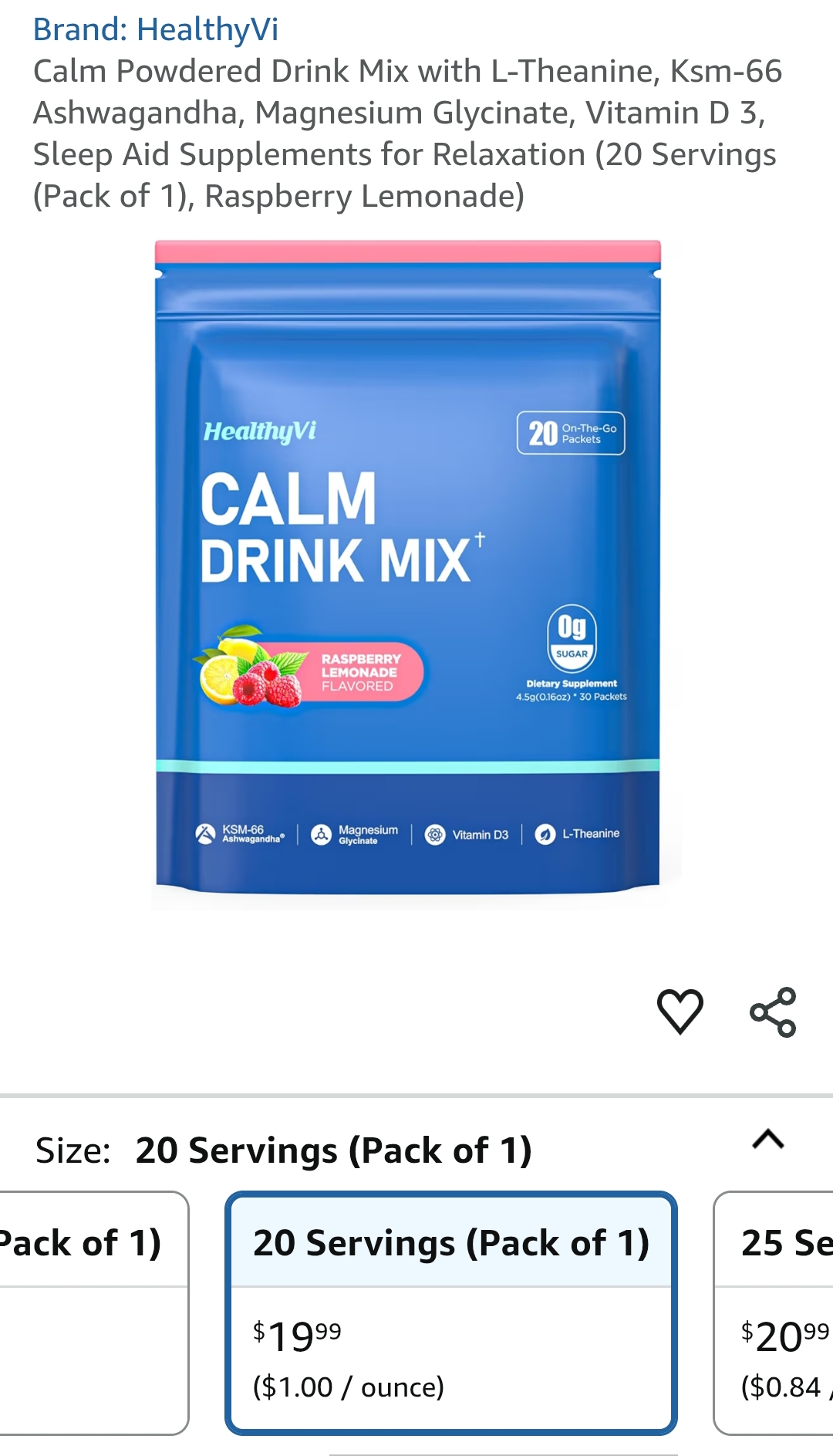 calm magnesium powder