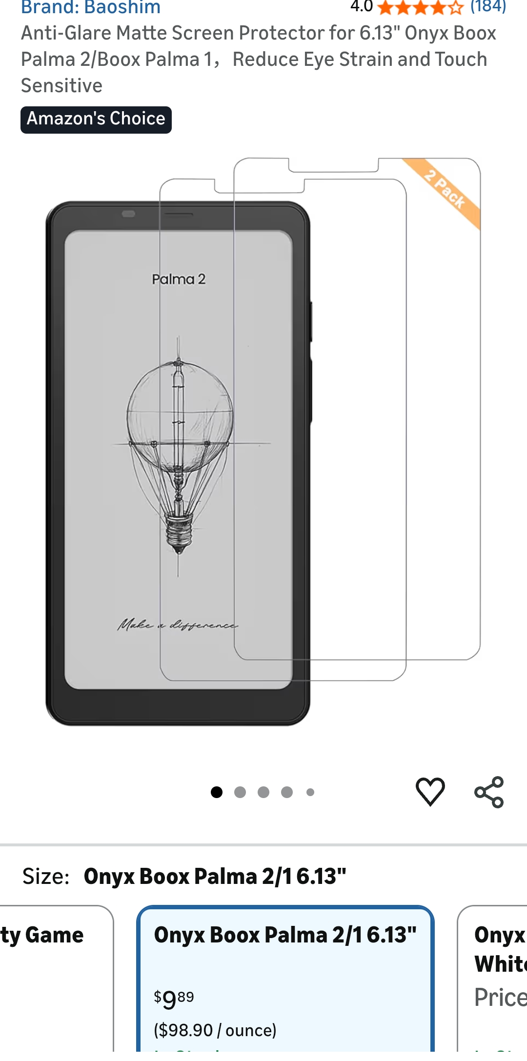 boox palma 2 screen protector