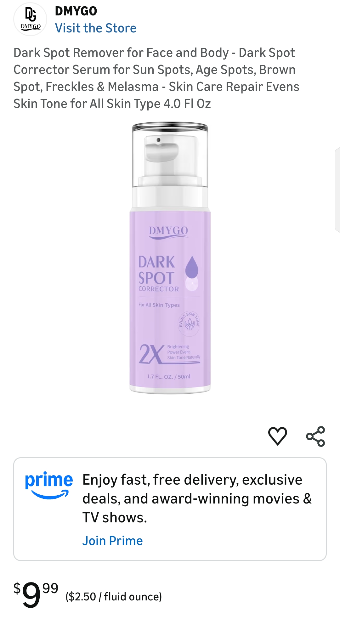 Dark Spot Remover for Face and Body - Dark Spot Corrector