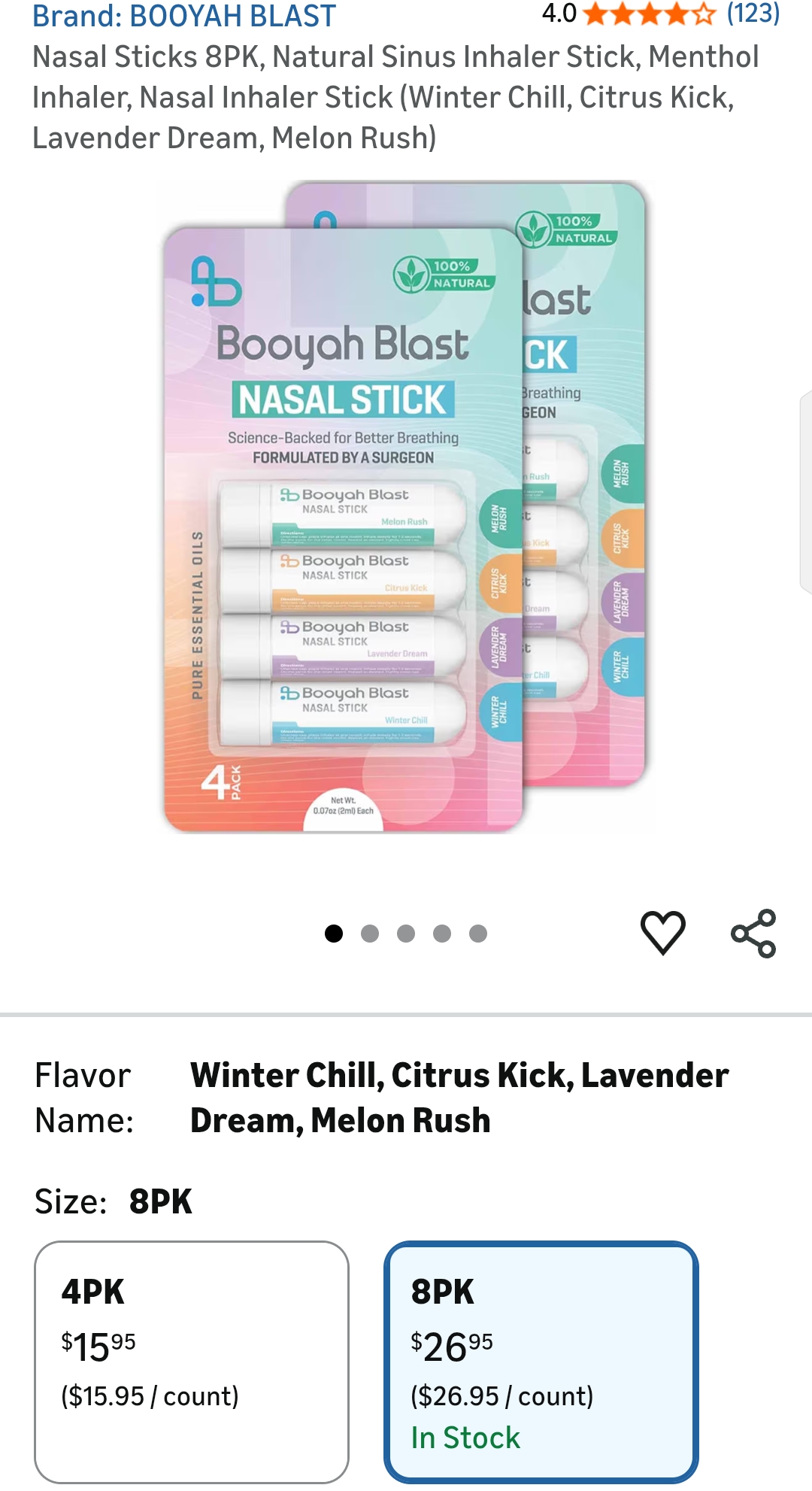 Nasal Sticks 8PK