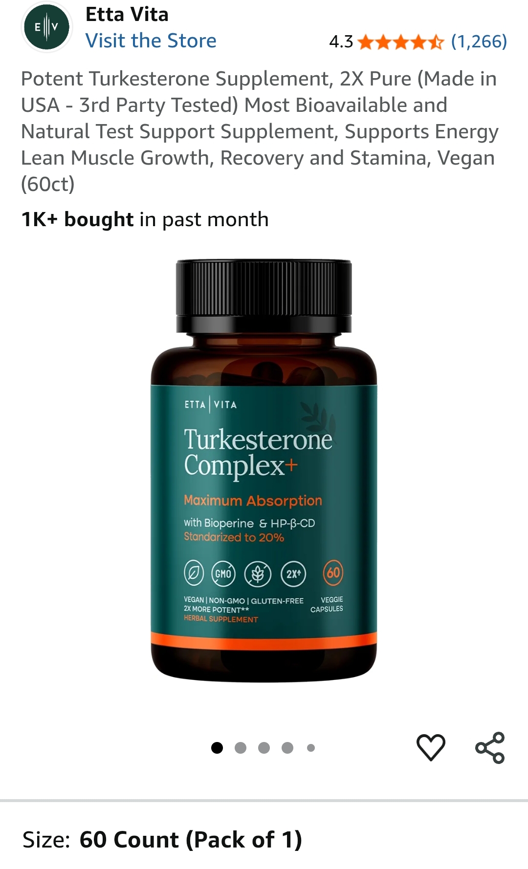 Turkesterone supplement