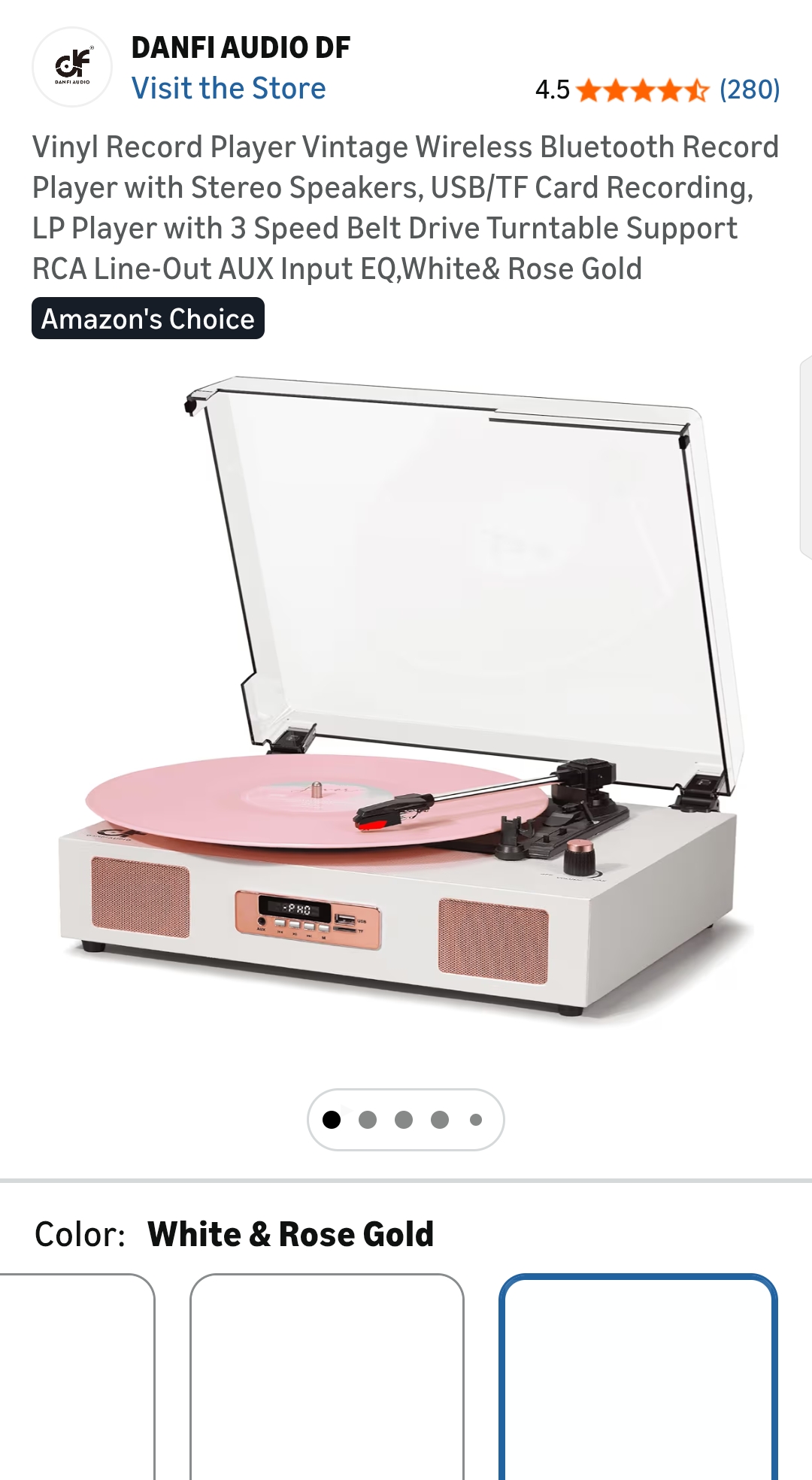 vinyl record player