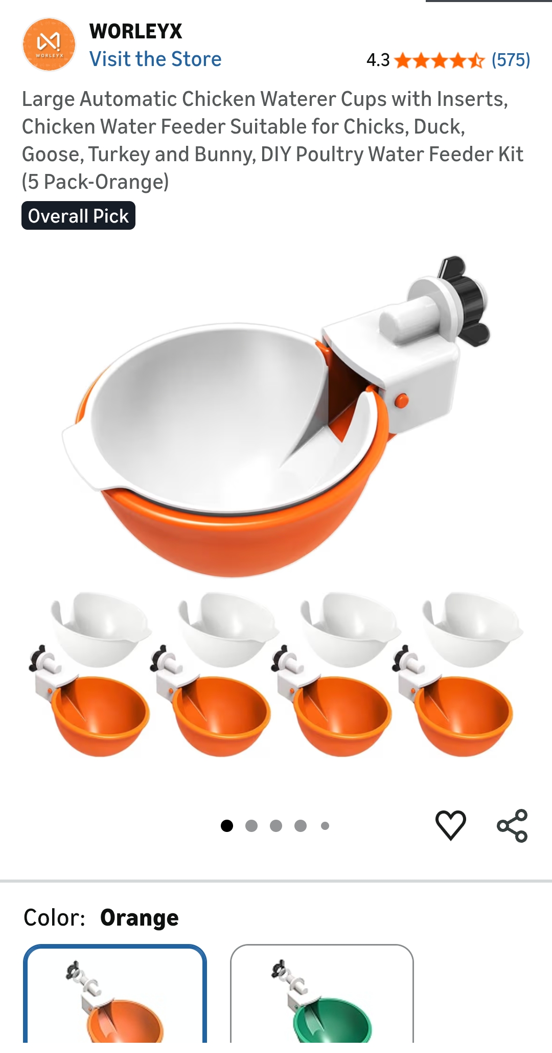 chicken water cups